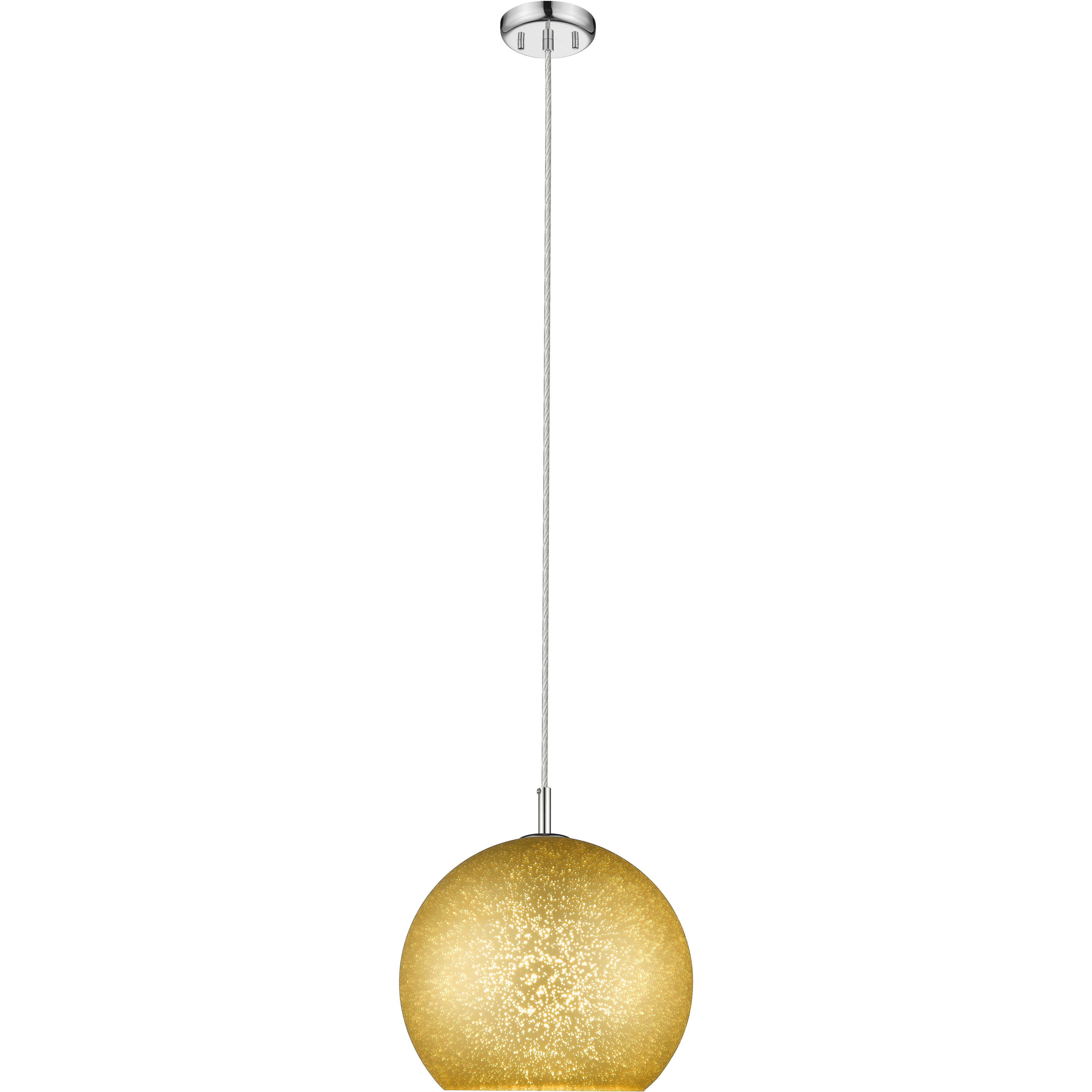 Nimbus 1 Light 12 inch Chrome Pendant Ceiling Light