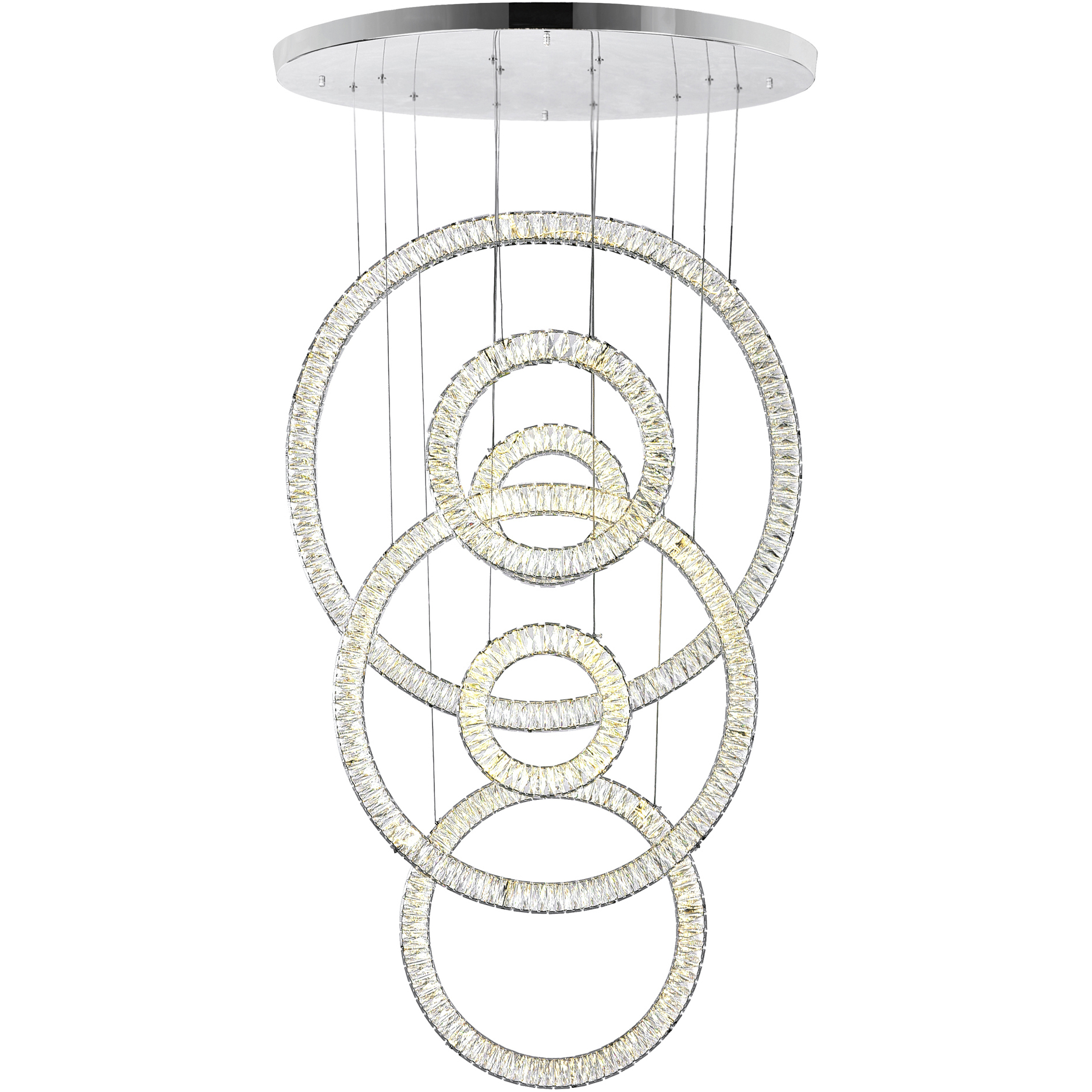 Celina LED 5 inch Chrome Down Chandelier Ceiling Light