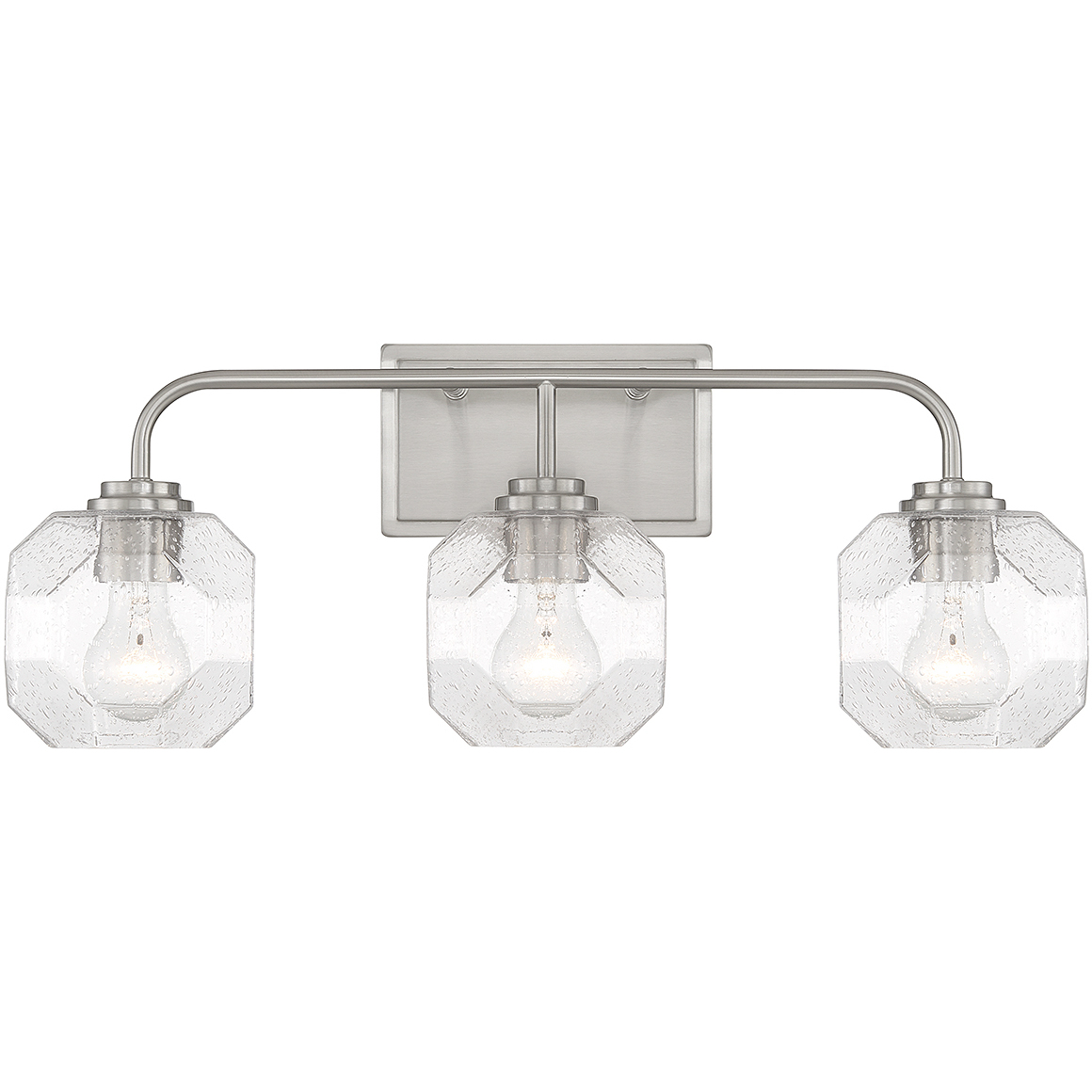 Baldwin 3 Light 24 inch Satin Nickel Bathroom Vanity Light Wall Light, Lighting One