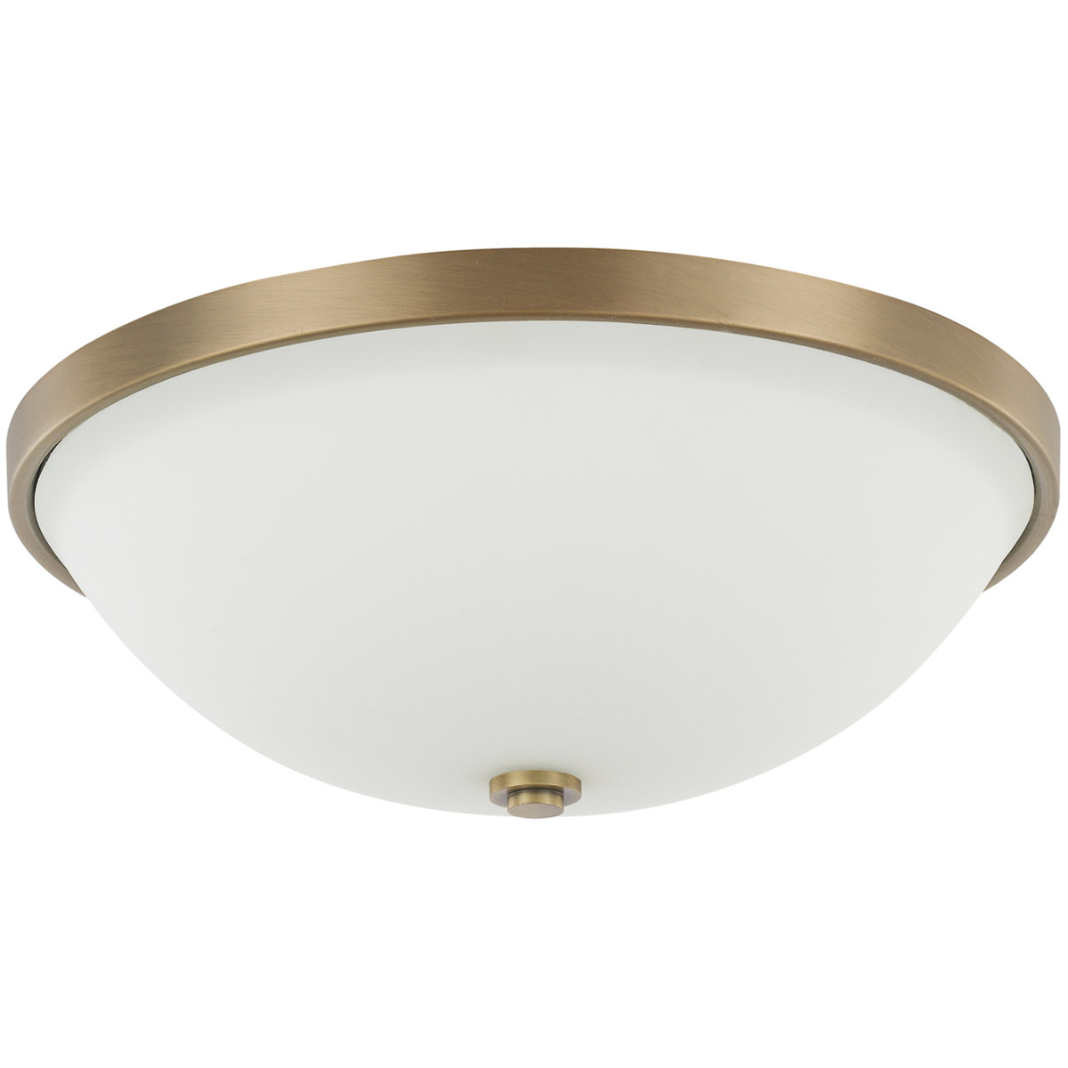 Perkins 3 Light 14.75 inch Aged Brass Flush Mount Ceiling Light