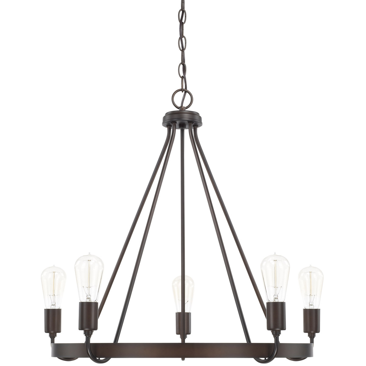 Tanner 5 Light 26.5 inch Bronze Chandelier Ceiling Light