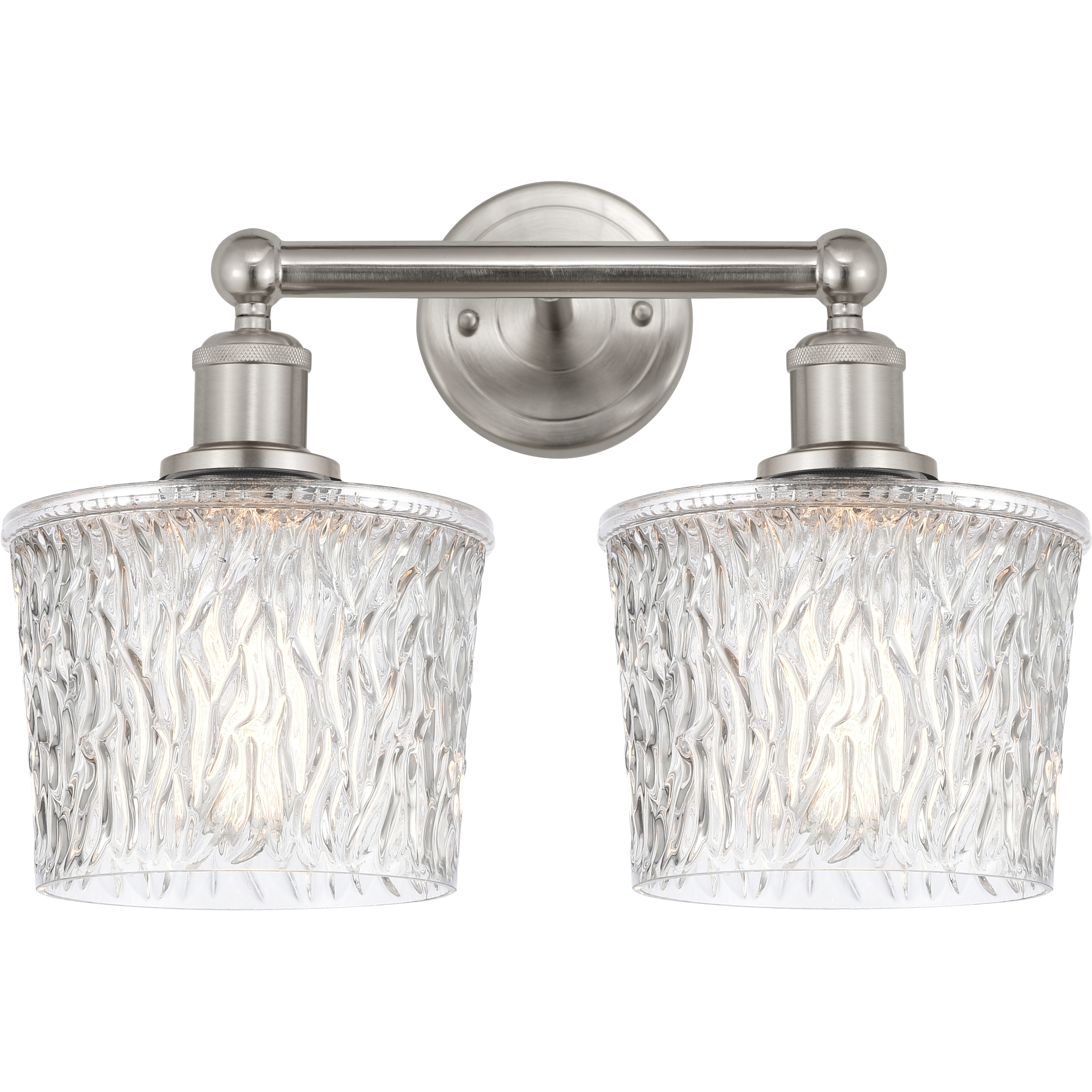 Edison Niagra 2 Light 16 inch Brushed Satin Nickel Bath Vanity Light Wall Light