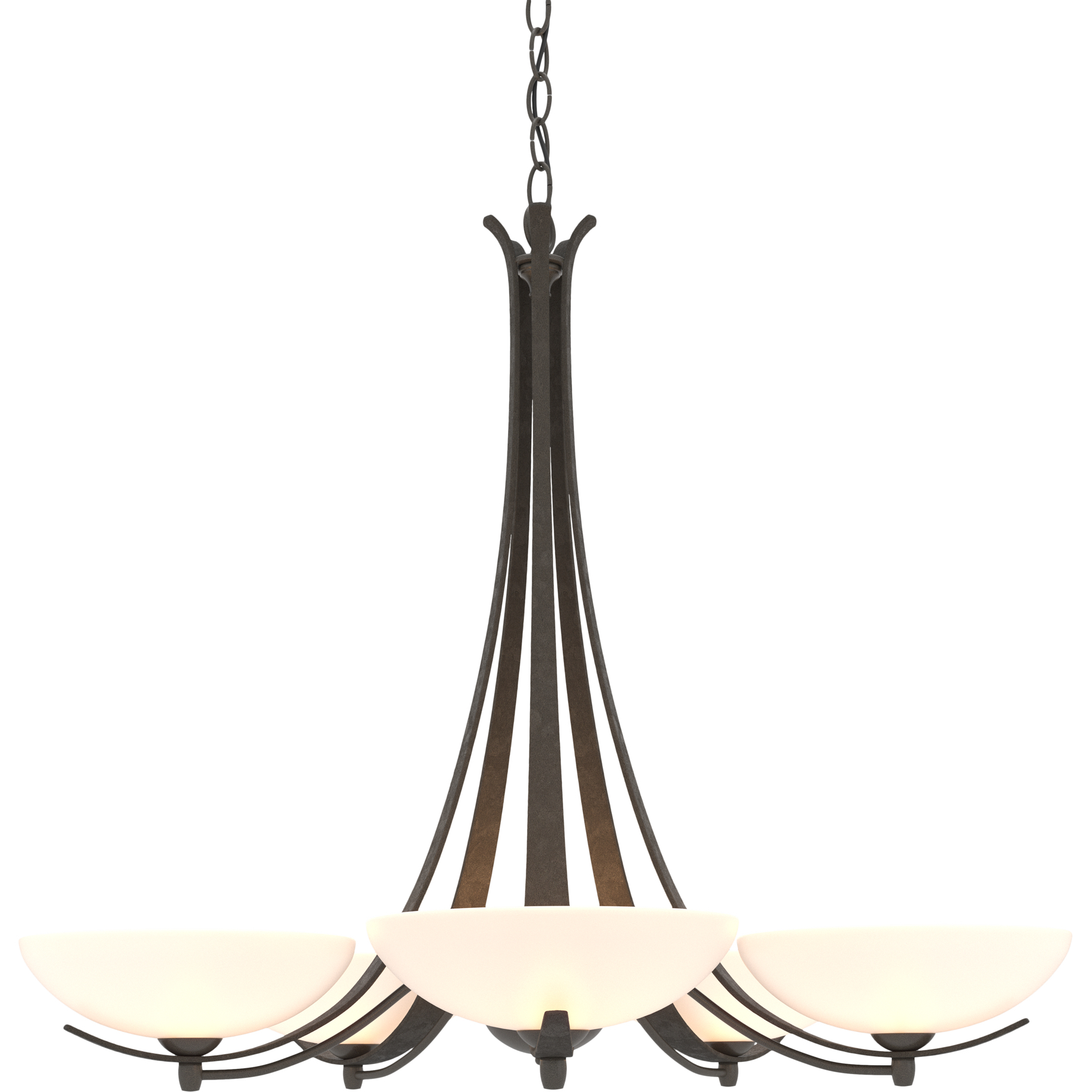 Aegis 5 Light 31.3 inch Dark Smoke Chandelier Ceiling Light
