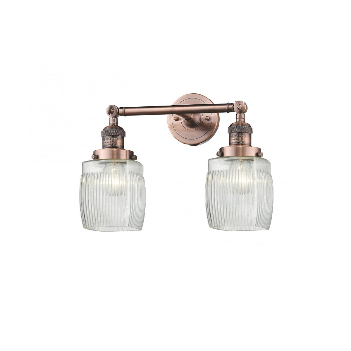 Franklin Restoration Colton LED 16 inch Antique Copper Bath Vanity Light Wall Light, Franklin Restoration