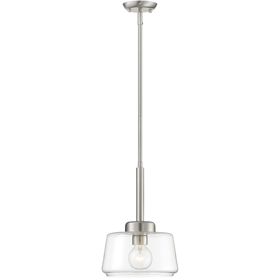 Riley 1 Light 10 inch Satin Platinum Mini Pendant Ceiling Light