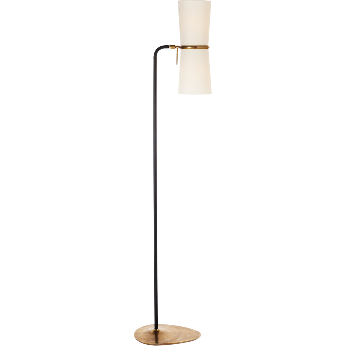 AERIN Clarkson 58.25 inch 40 watt Black and Brass Floor Lamp Portable Light