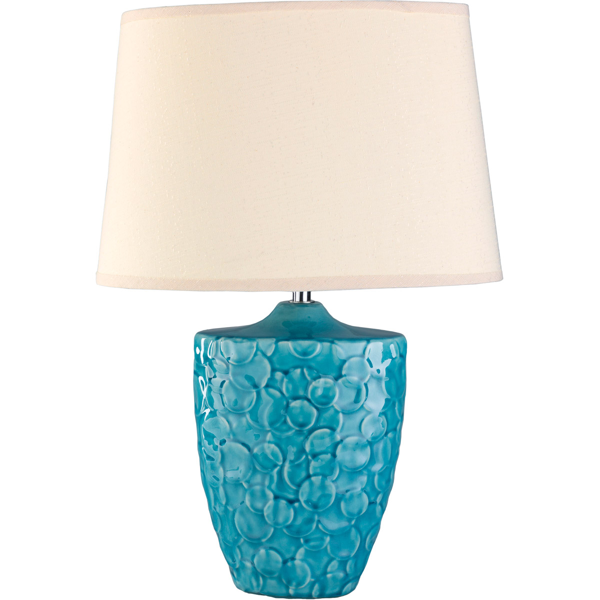 Thistlewood 20 inch 100 watt Teal Table Lamp Portable Light