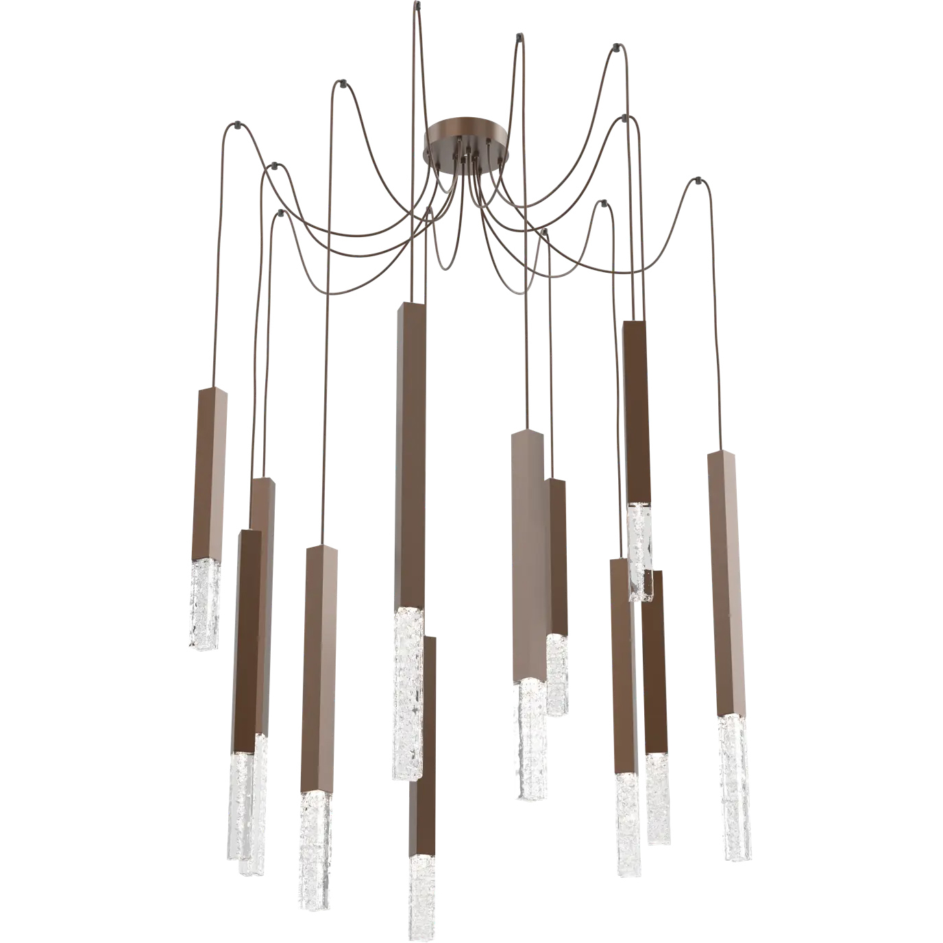 Axis XL LED 11 inch Burnished Bronze Swag Multi-Pendant Ceiling Light