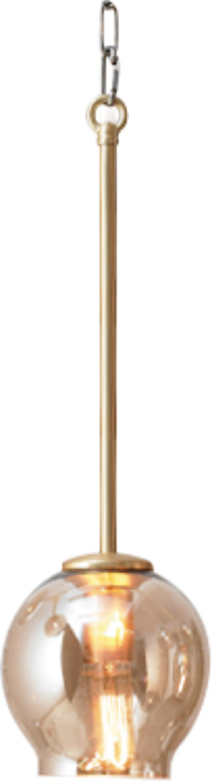 Ma Series 9 inch Satin Gold Metal Pendant Ceiling Light