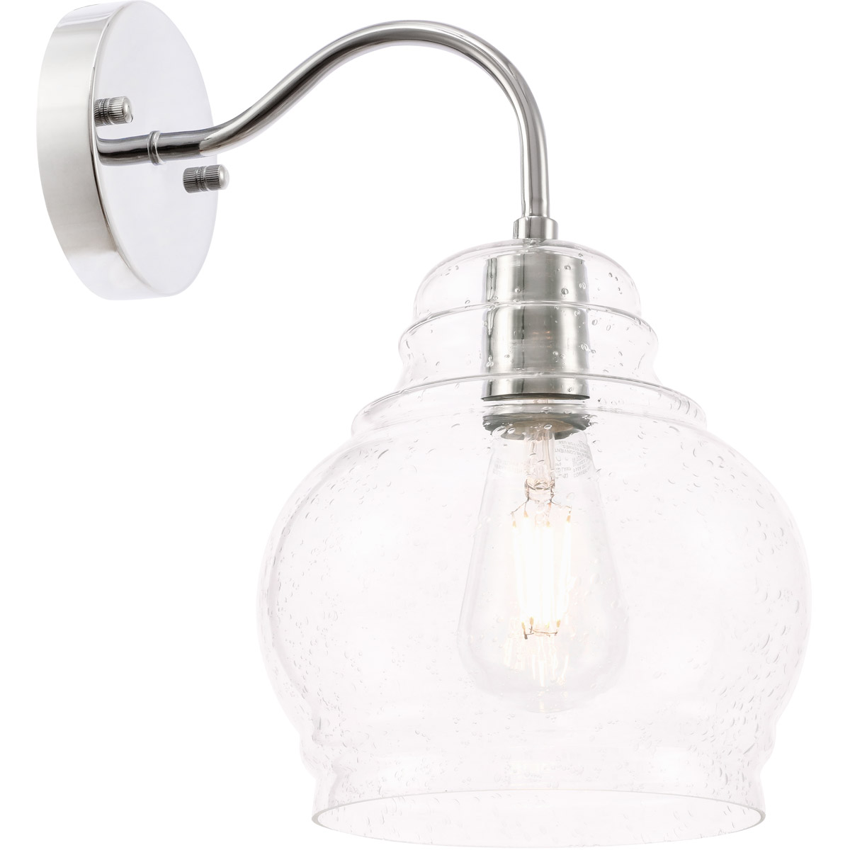 Pierce 1 Light 8 inch Chrome Wall sconce Wall Light