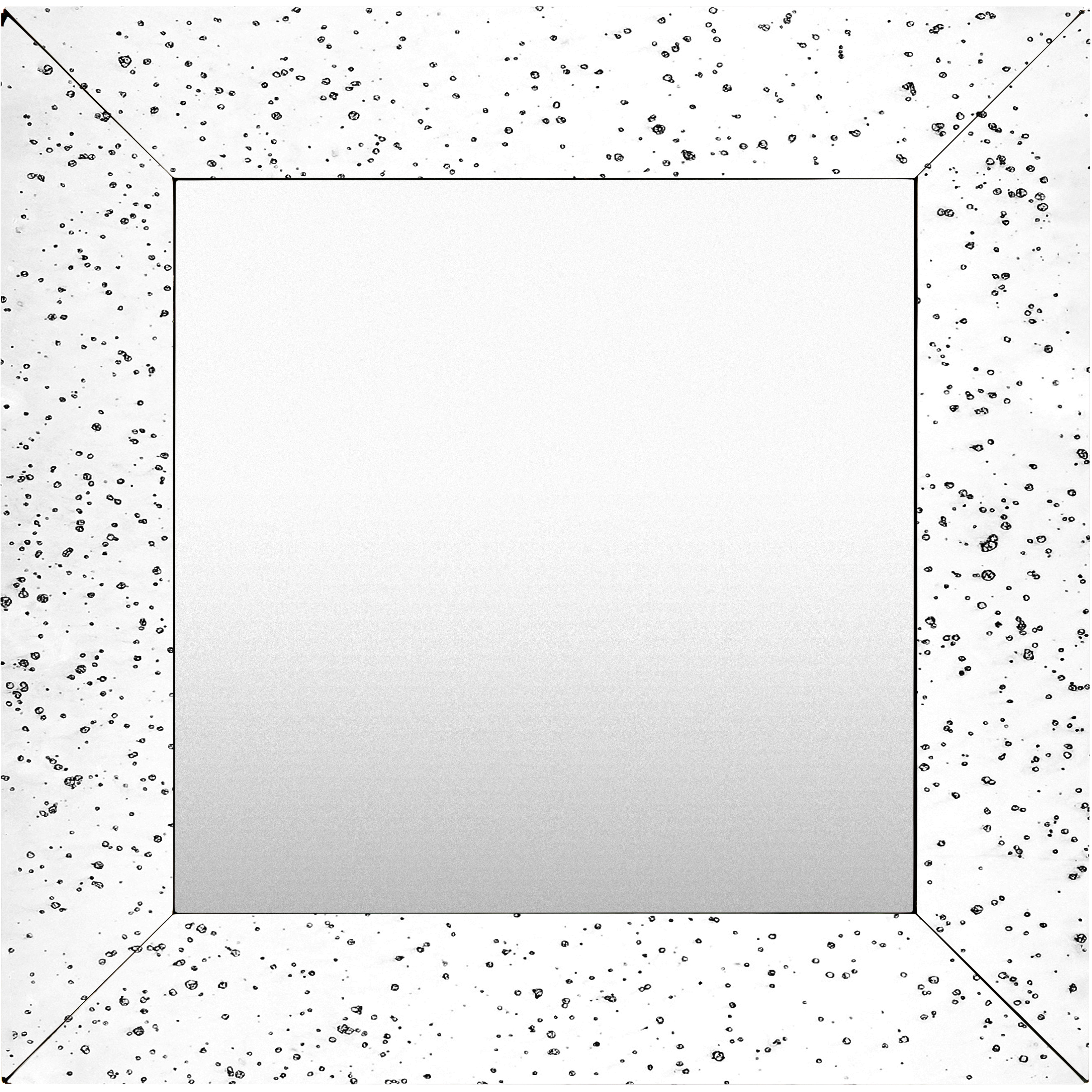 Crystalline 18 X 18 inch Light Grey Mirror, Square