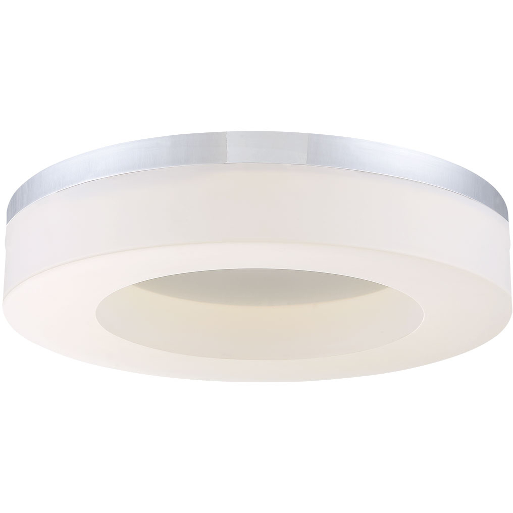 Abell LED 13.75 inch Chrome Ceiling Flush Mount Ceiling Light