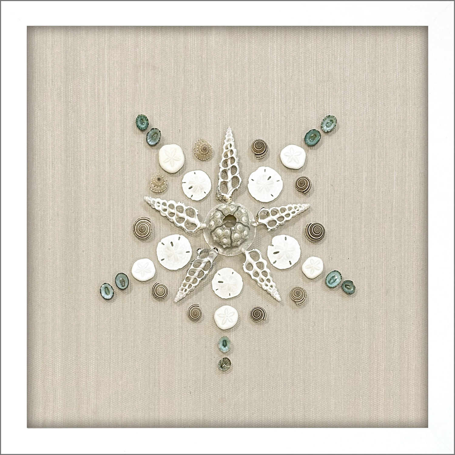 Caparazon Brown and Neutral and White Framed Art
