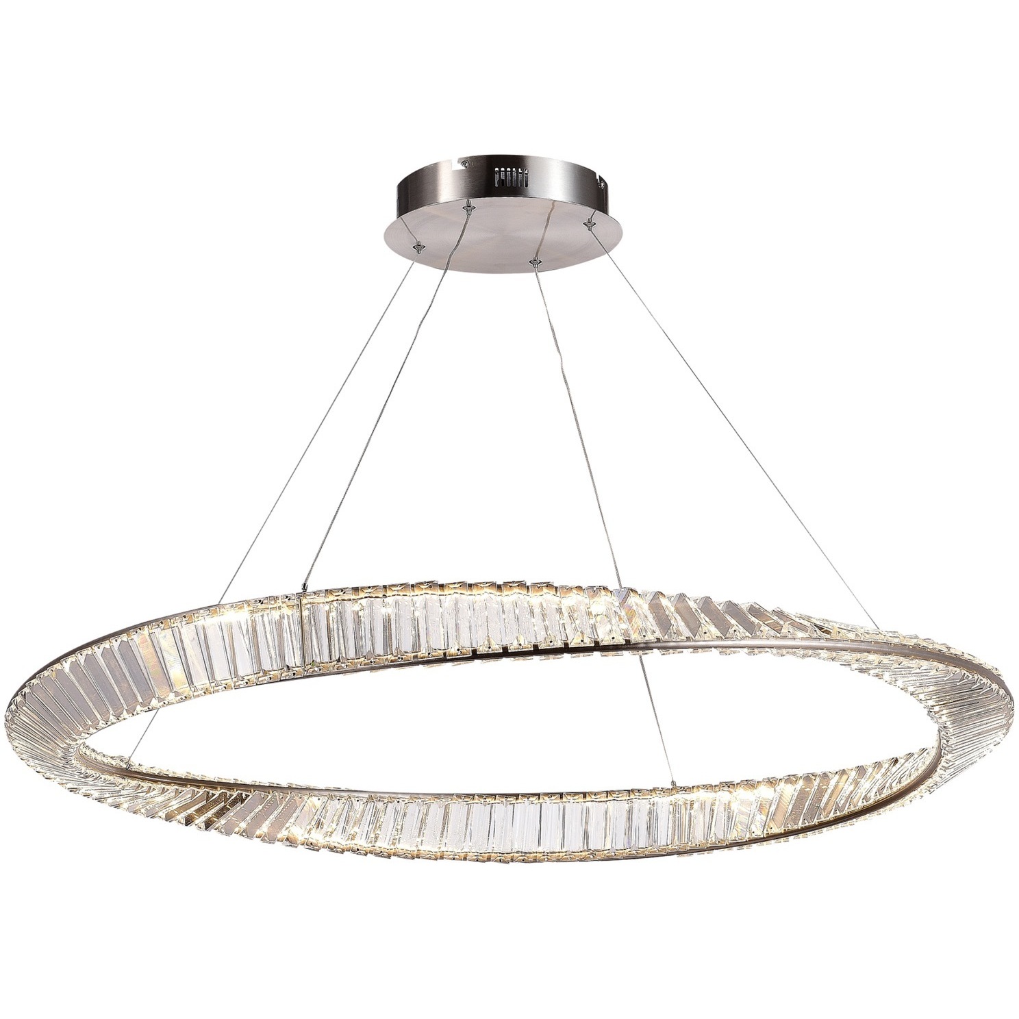 Artcraft AC6722SN Stella 39.5 inch Satin Nickel Pendant Ceiling Light