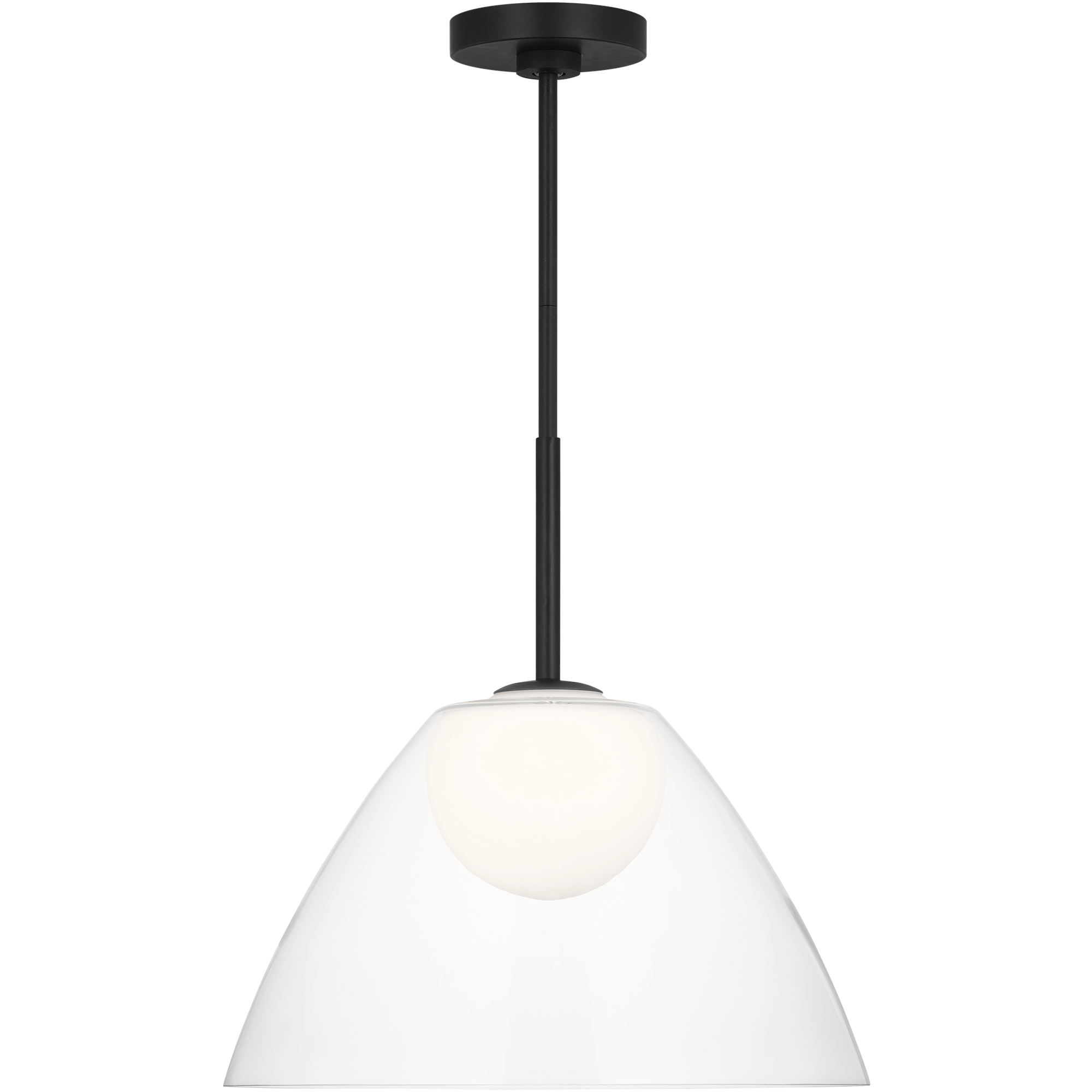 Drew & Jonathan Suma 1 Light 16 inch Midnight Black Pendant Ceiling Light, Medium