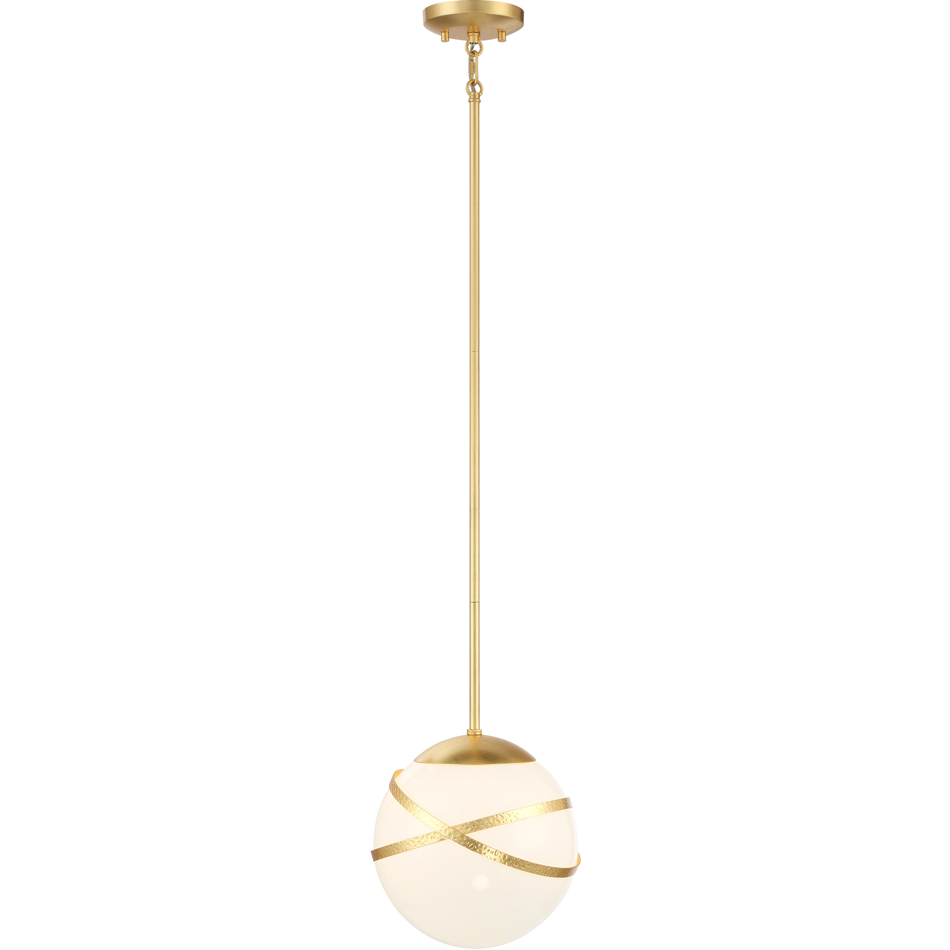 Batignolles 1 Light 10 inch Spring Gold Leaf Mini Pendant Ceiling Light