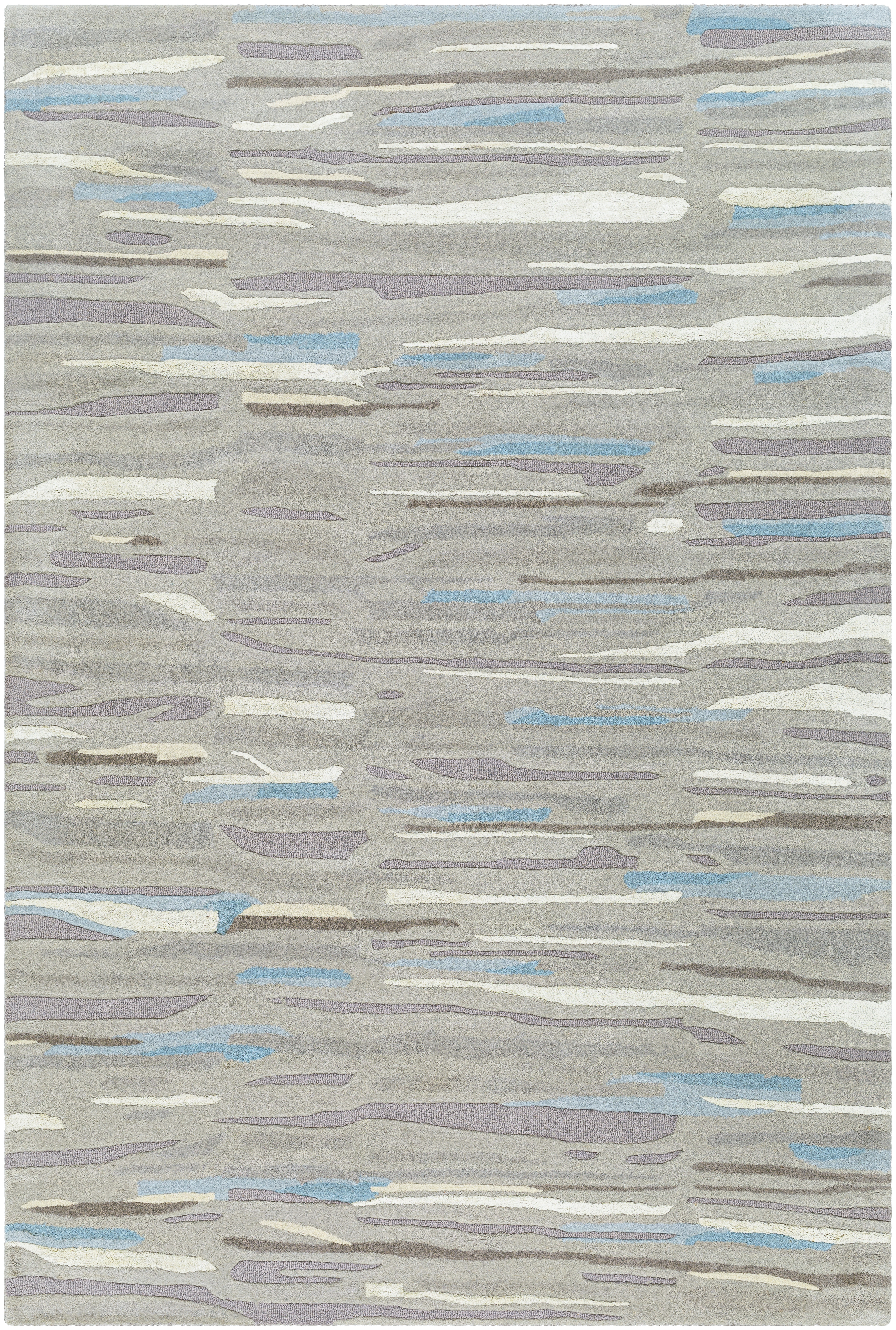 Tallinn 90 X 60 inch Medium Gray Rug, Rectangle