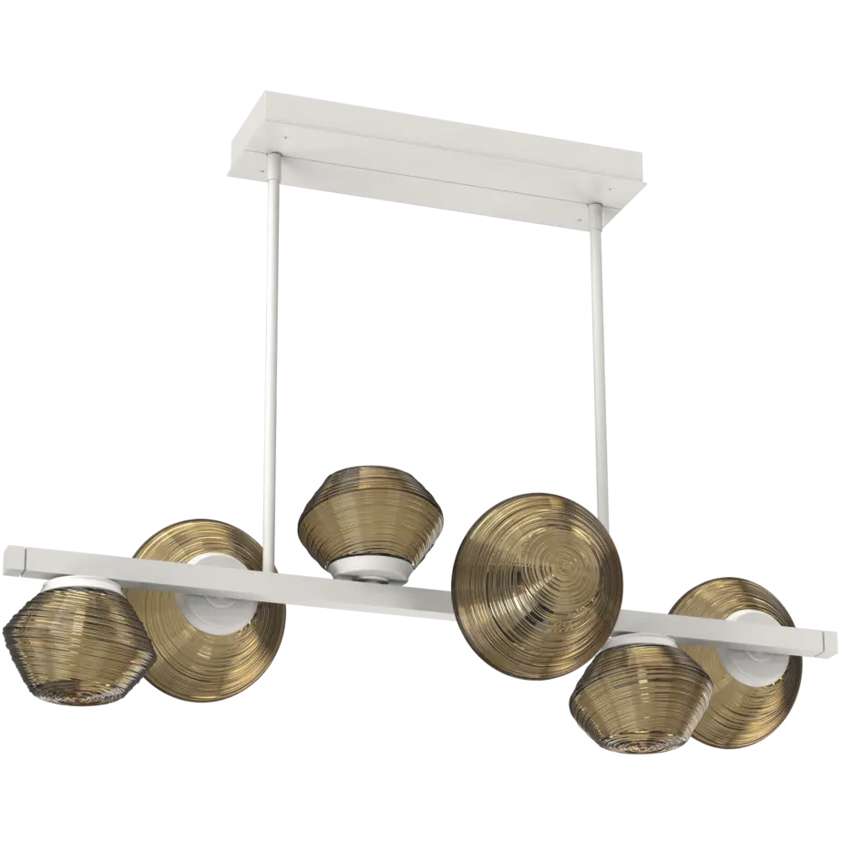 Mesa LED 38.5 inch Salt White Chandelier Ceiling Light, Twisted Branch