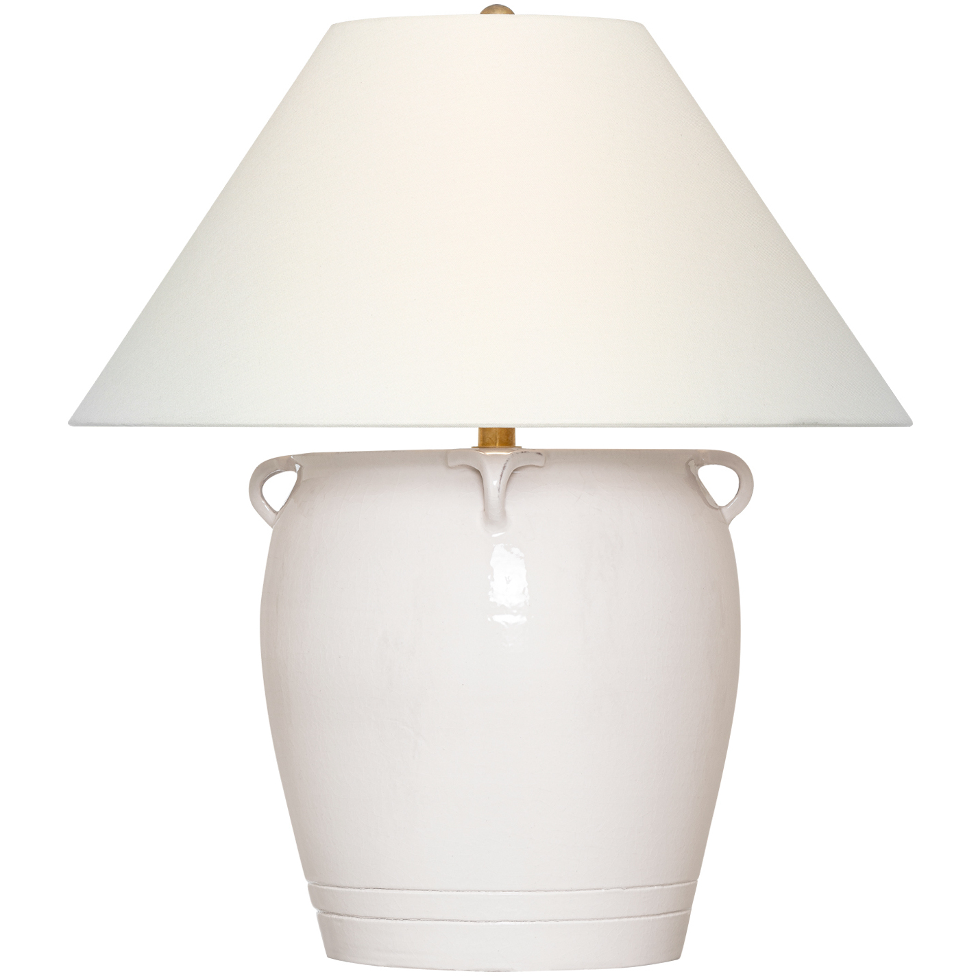 Chapman & Myers Fasano 27.75 inch 15 watt Glossy White Crackle Table Lamp Portable Light