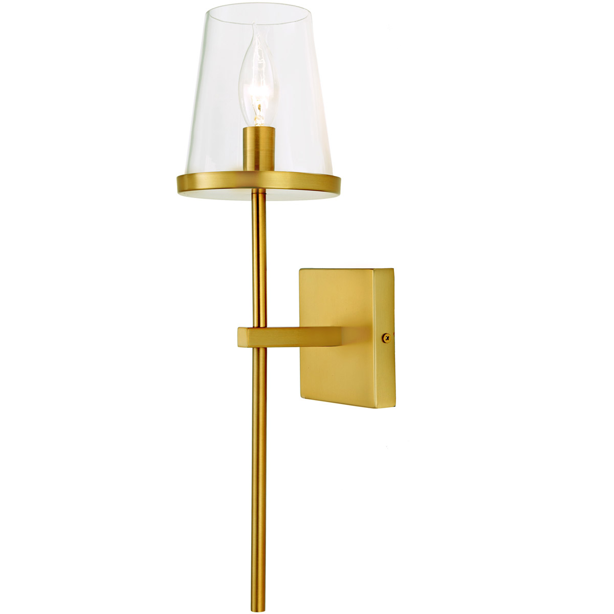 Kent 1 Light 5 inch Satin Brass Wall Sconce Wall Light
