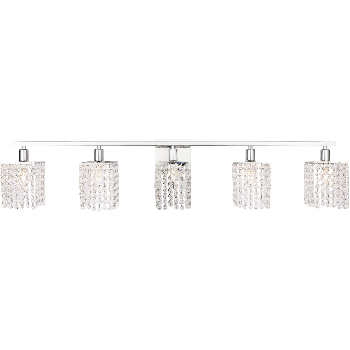 Adams 5 Light 42 inch Chrome Wall sconce Wall Light