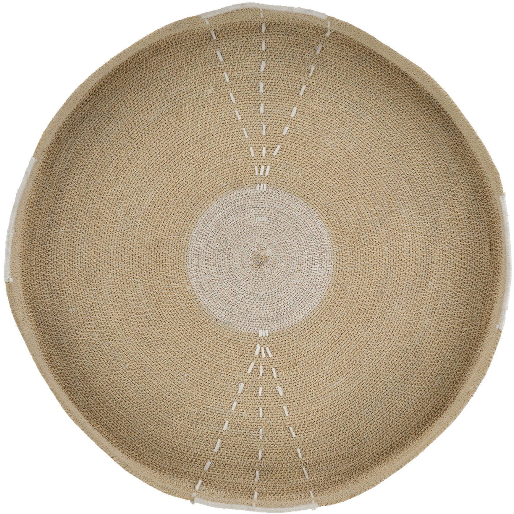 Sundial Natural and White Wall Art, Inline