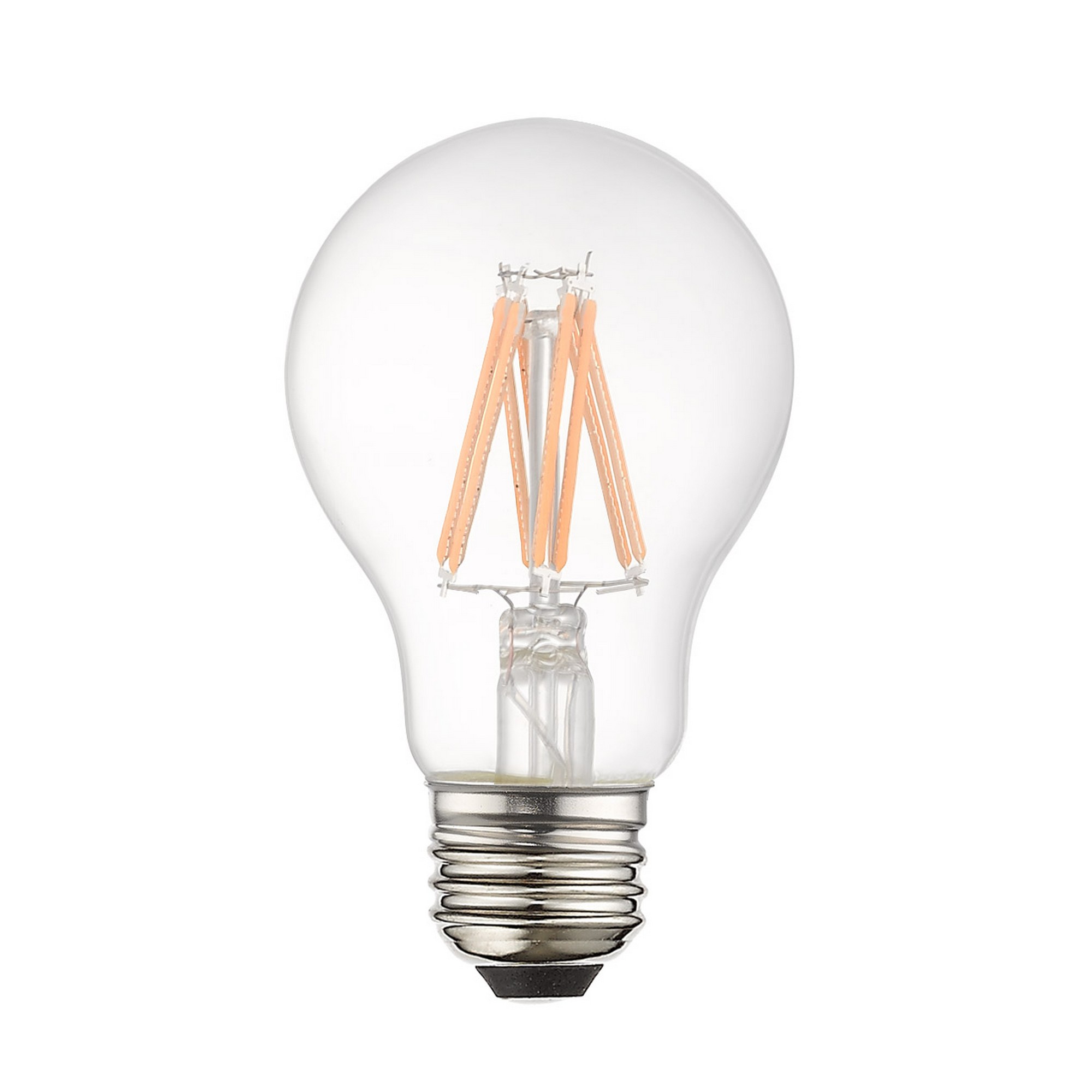 Allison LED A19 Pear E26 Medium Base 7.70 watt 3000K Filament LED Bulbs, Pack of 10
