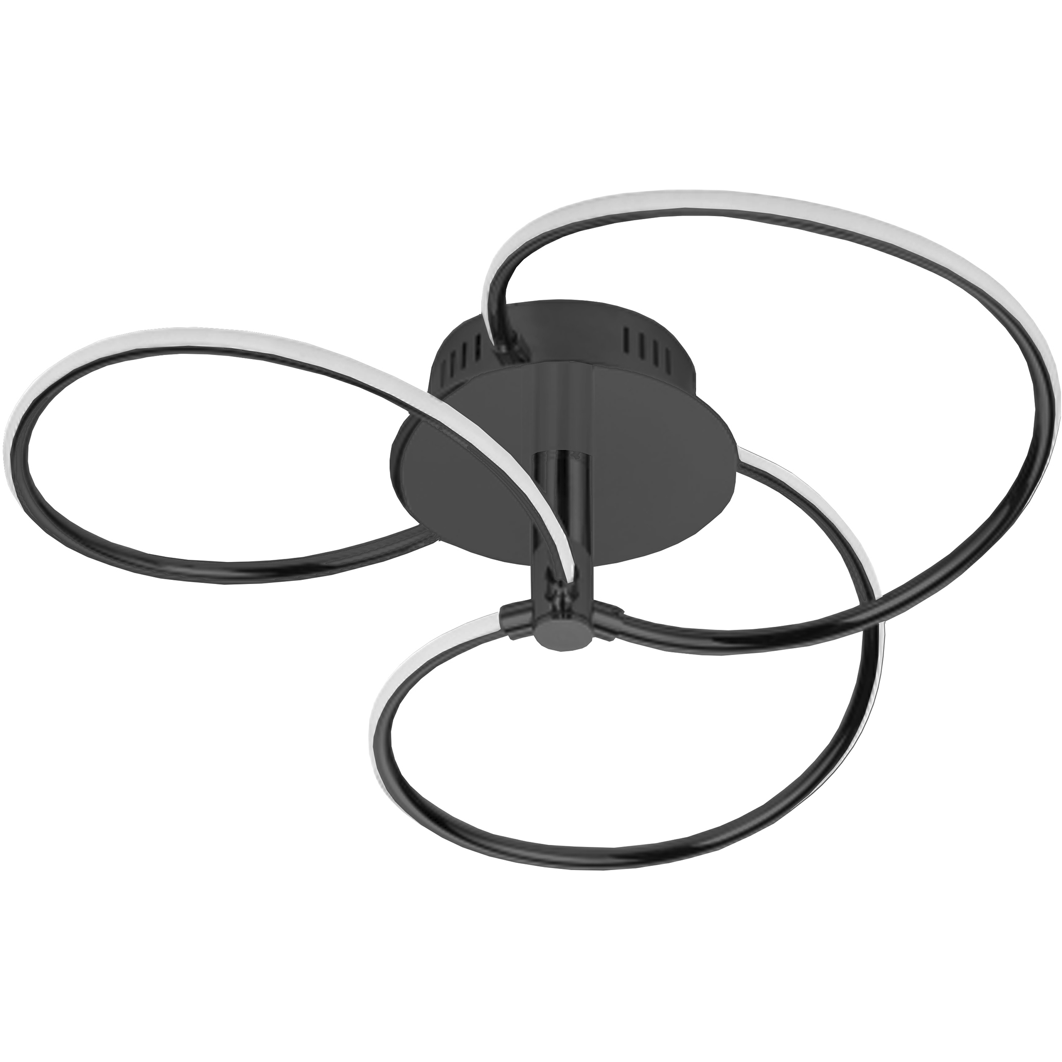 Romy LED 19.75 inch Matte Black Semi-Flush Mount Ceiling Light