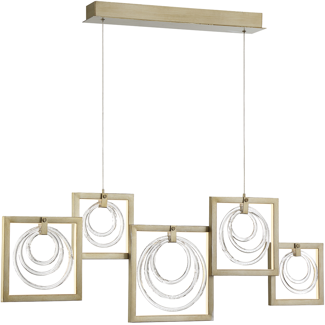 Corinna LED 3 inch Antique Silver Chandelier Ceiling Light