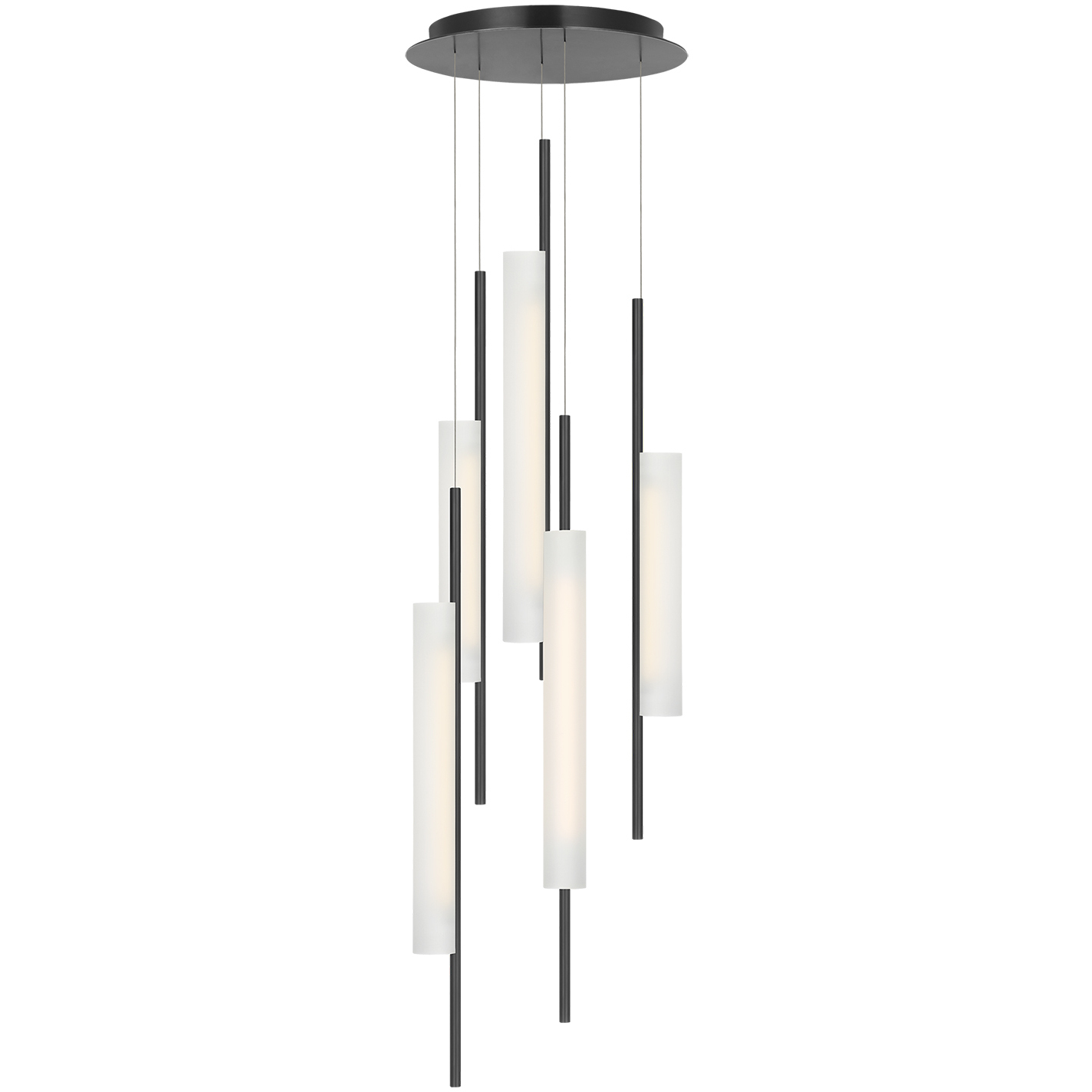 Barbara Barry Windchime LED 17.25 inch Bronze Chandelier Ceiling Light