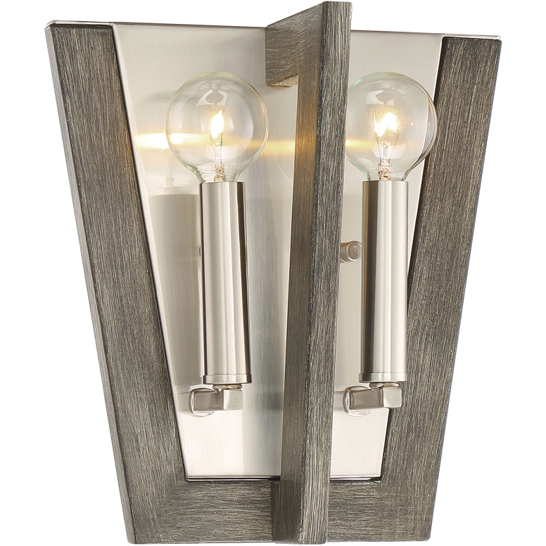 Westend 2 Light 9.5 inch Satin Platinum Wall Sconce Wall Light