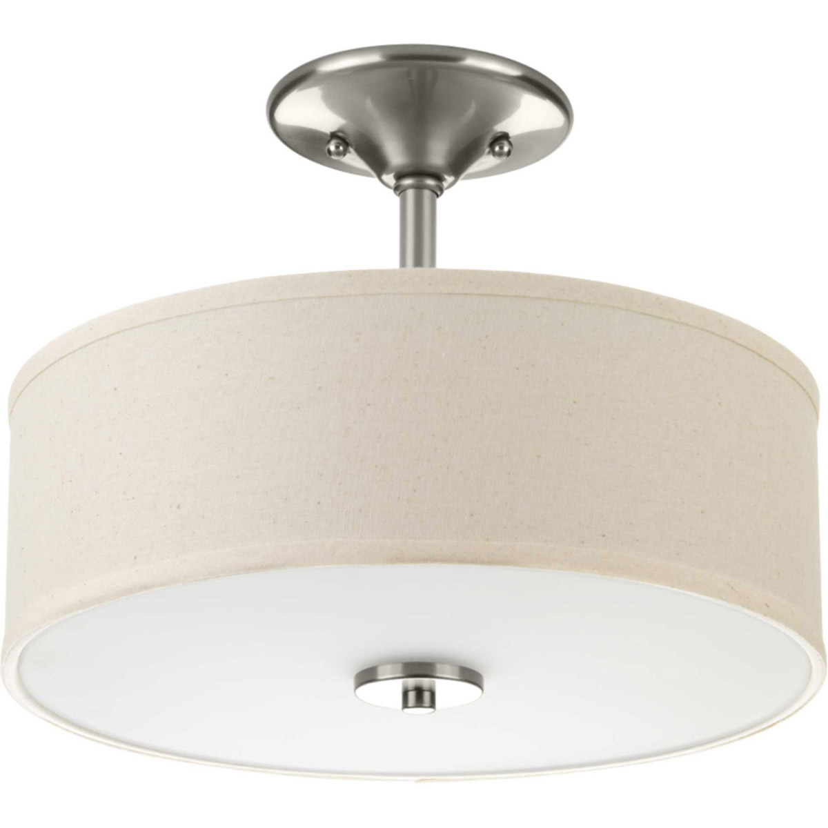 Progress P3683-0930K9 Inspire LED LED 13 inch Brushed Nickel Semi-Flush ...