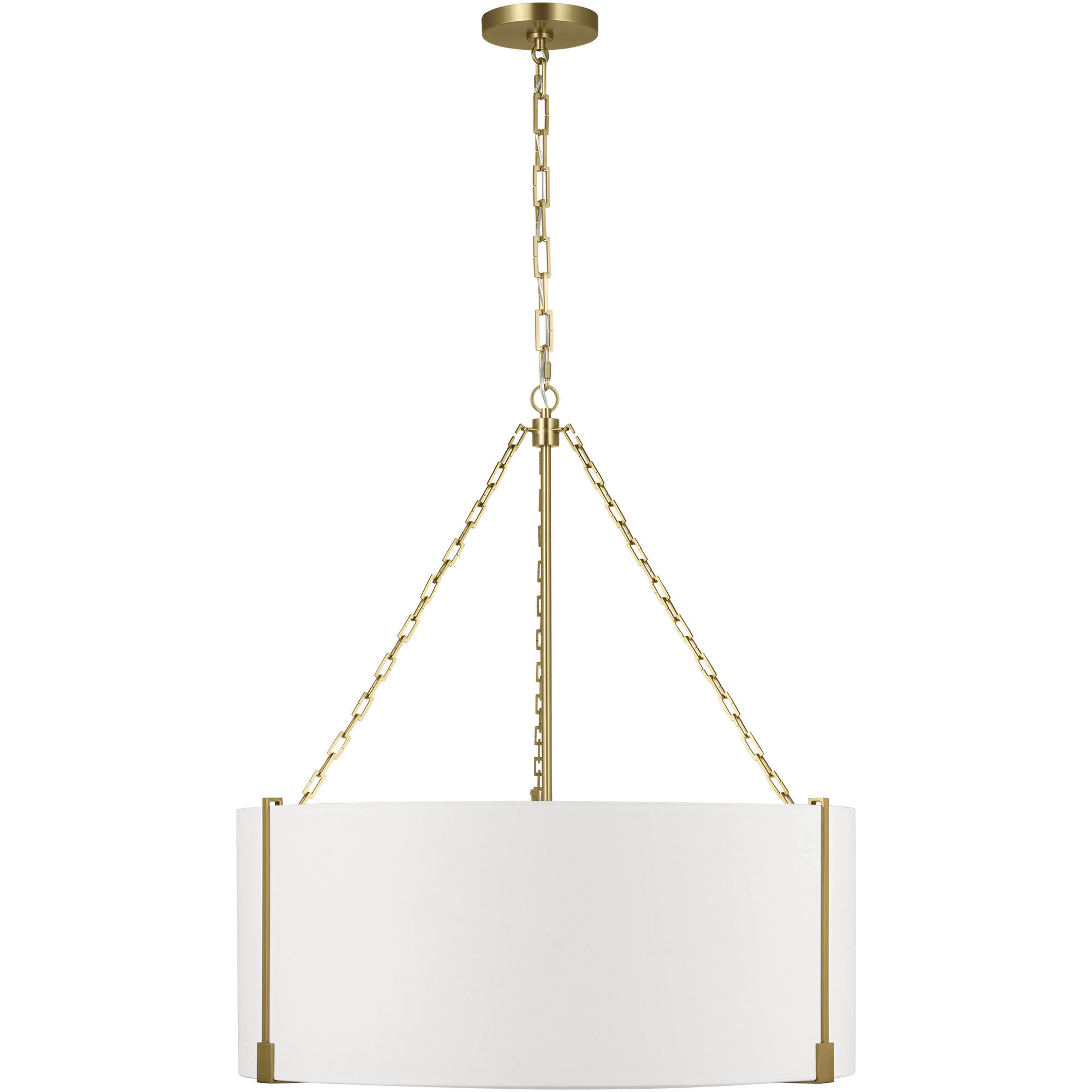 Thom Filicia Bergen 3 Light 28.25 inch Burnished Brass Pendant Ceiling Light