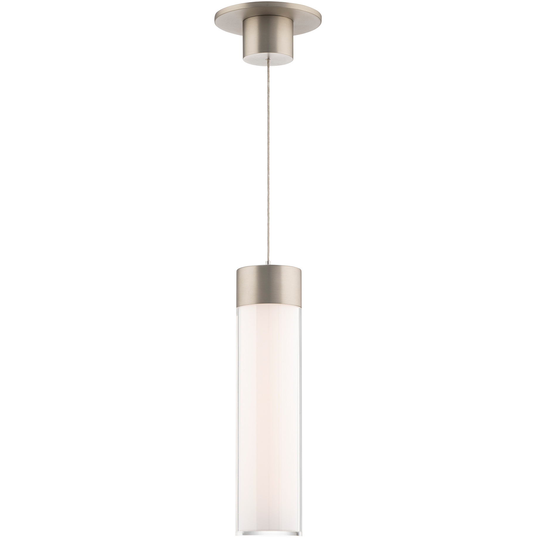 Twist-N-Lite LED 3 inch Brushed Nickel Mini-Pendant Ceiling Light, WAC Limited