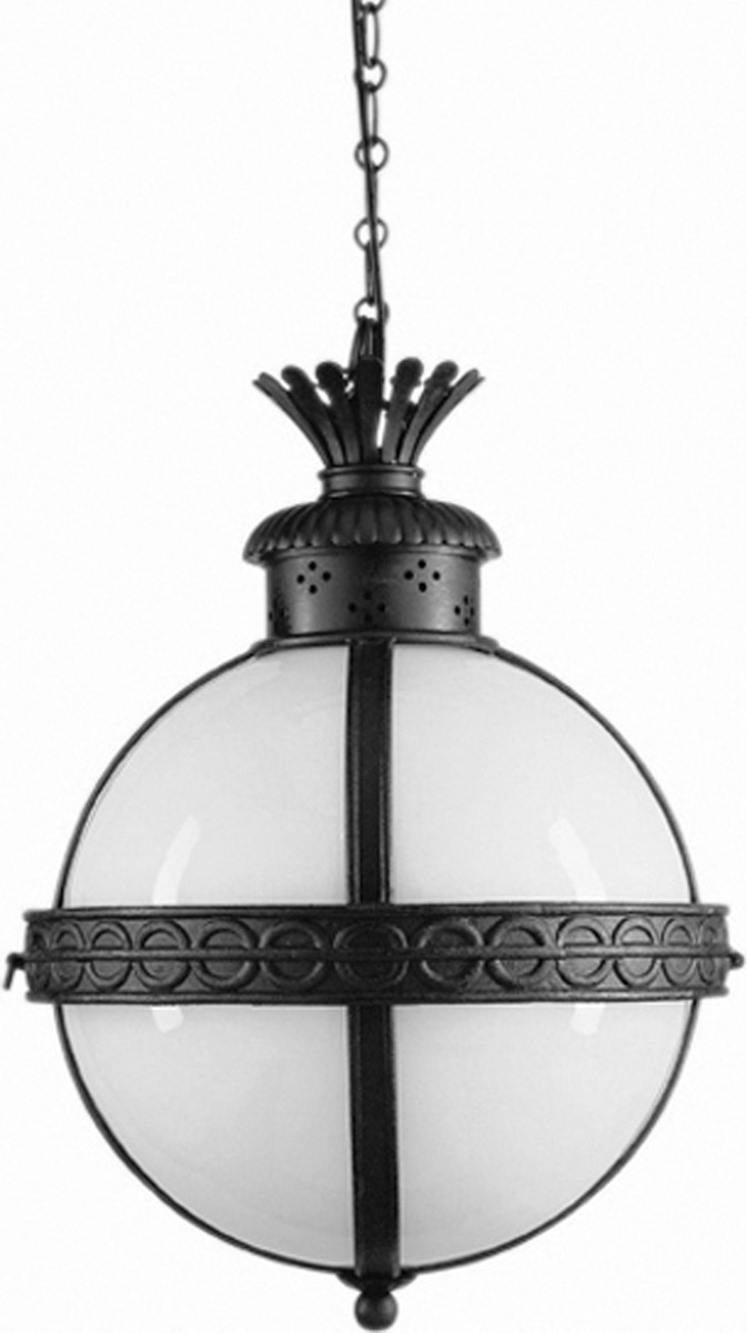 E. F. Chapman Crown Top 3 Light 15 inch Antique White Paint Foyer Pendant Ceiling Light