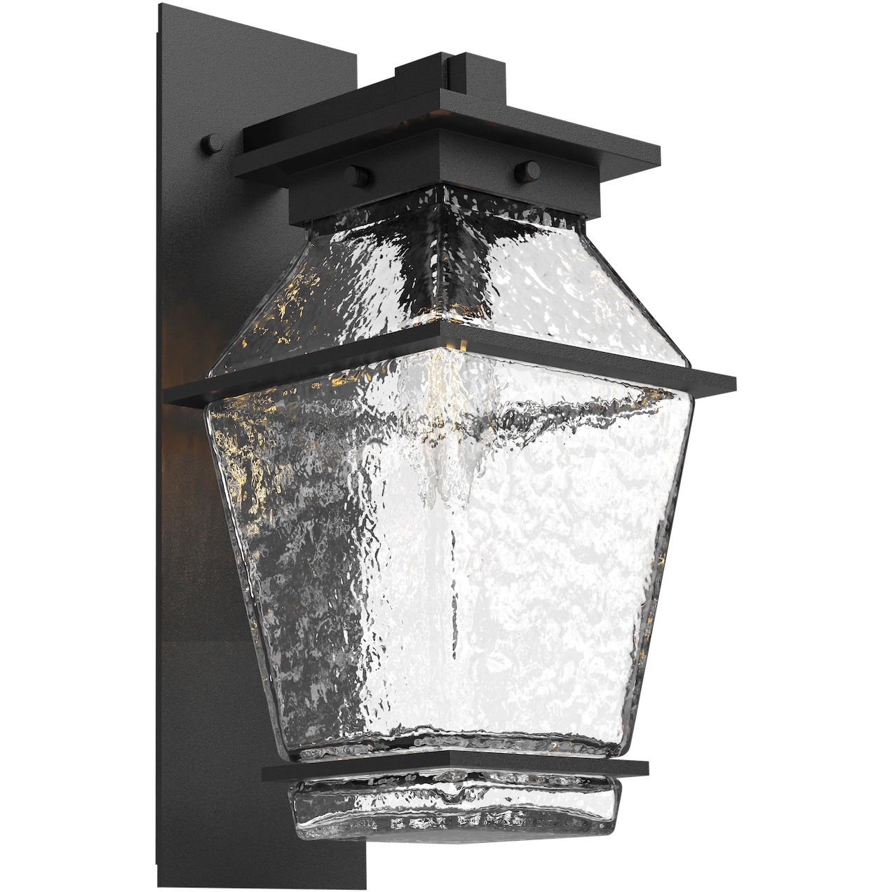 Landmark 1 Light Textured Black Outdoor Sconce in E26 Incandescent, Arm