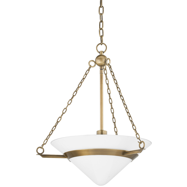 Amador 1 Light 19.5 inch Patina Brass Pendant Ceiling Light