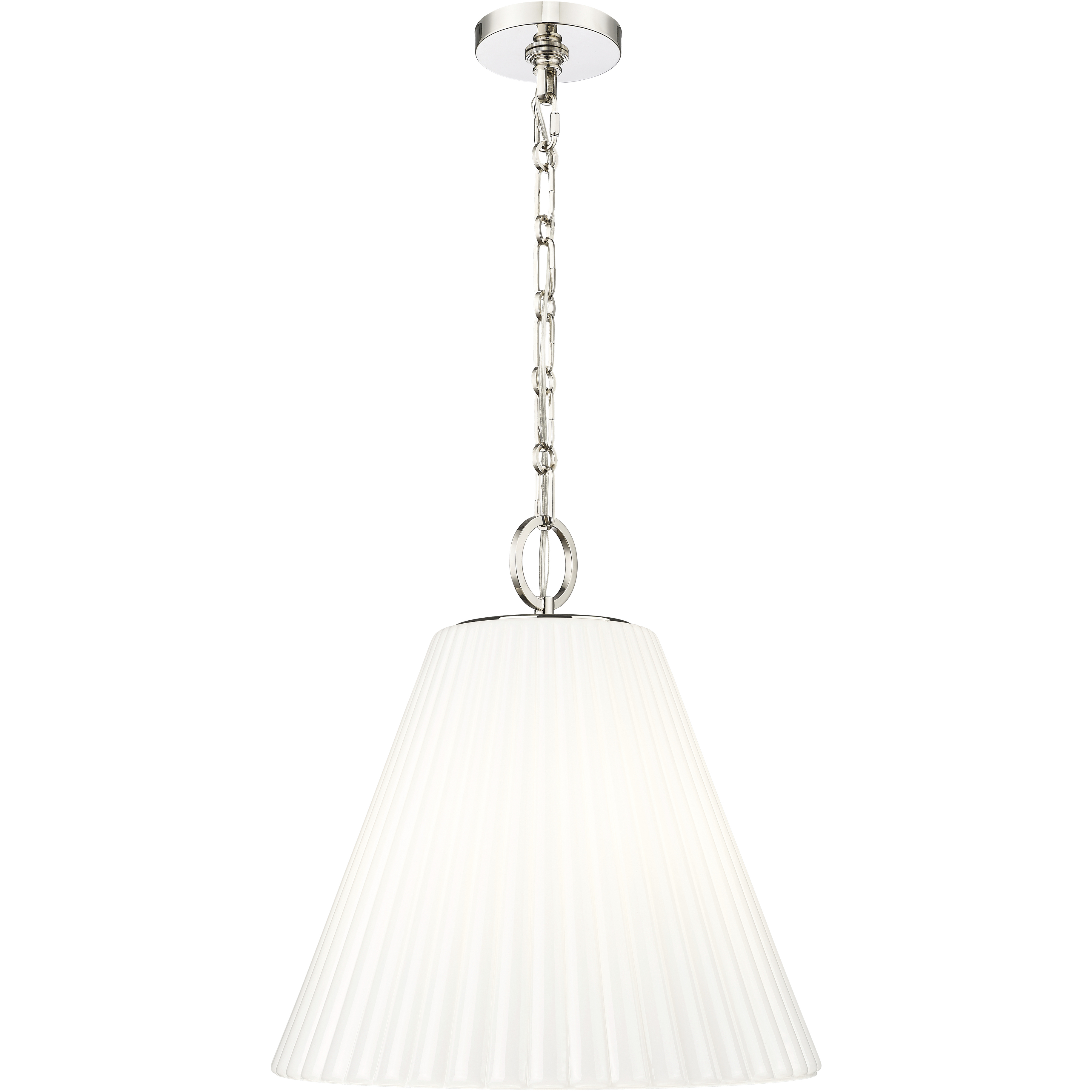 Alaric 3 Light 18 inch Polished Nickel Pendant Ceiling Light