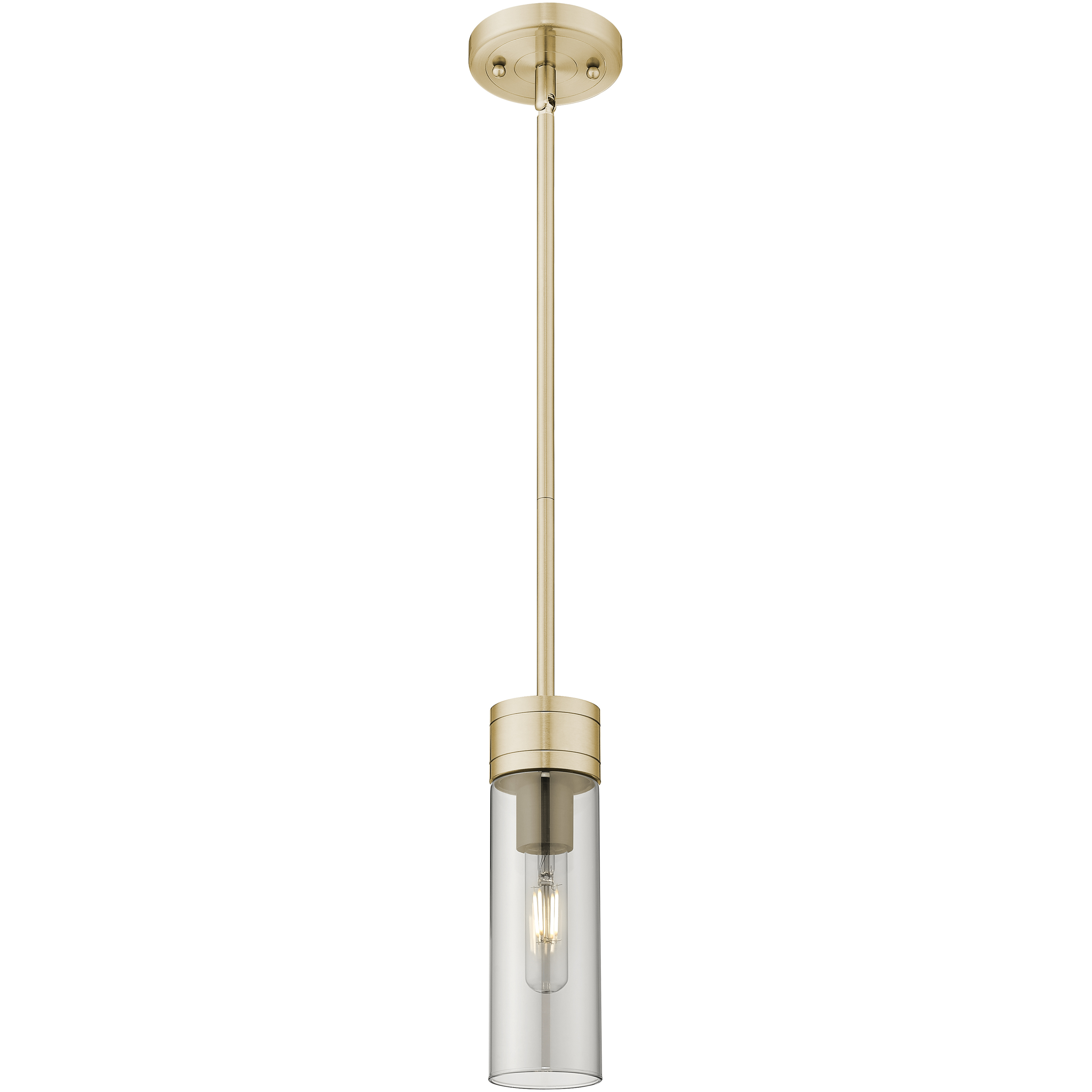 Boreas 1 Light 3 inch Champagne Bronze Mini Pendant Ceiling Light in Light Smoke Glass