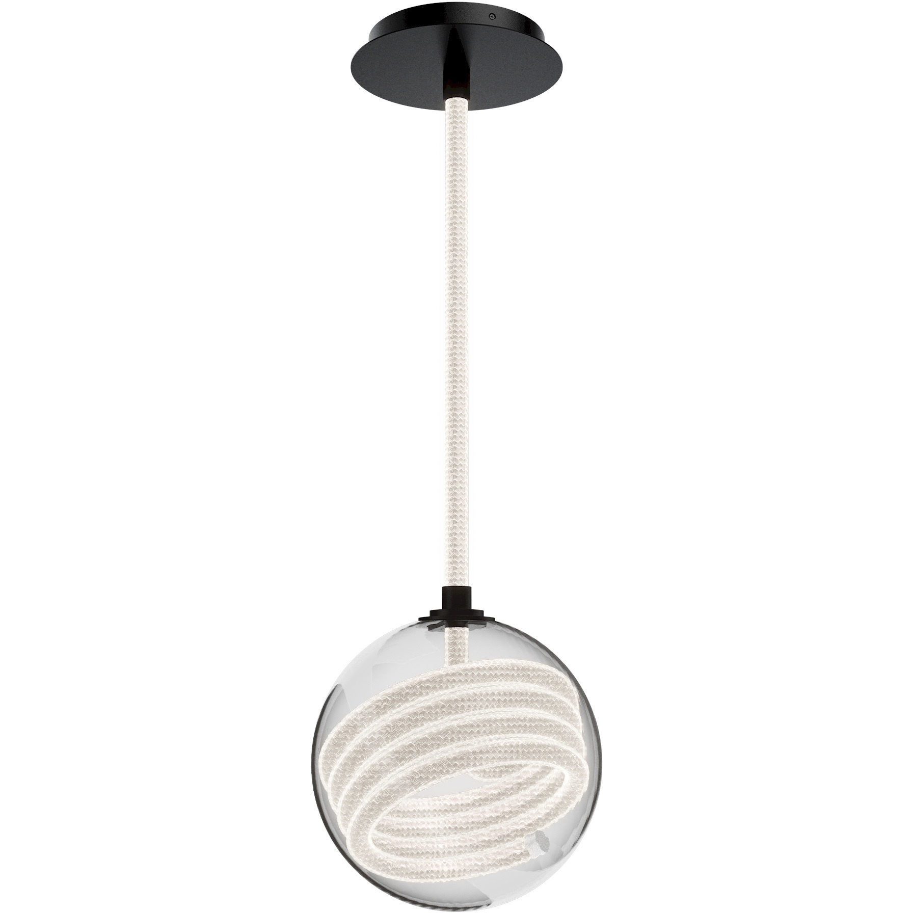 Roper LED 9 inch Black Mini-Pendant Ceiling Light, dweLED