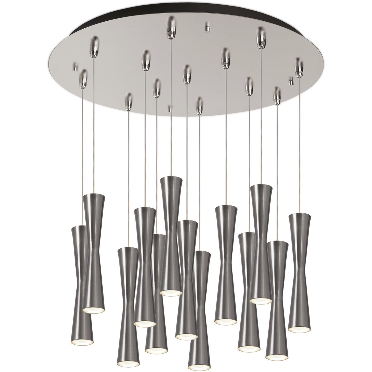 Robson LED 23.63 inch Brushed Nickel Multi Pendant Ceiling Light