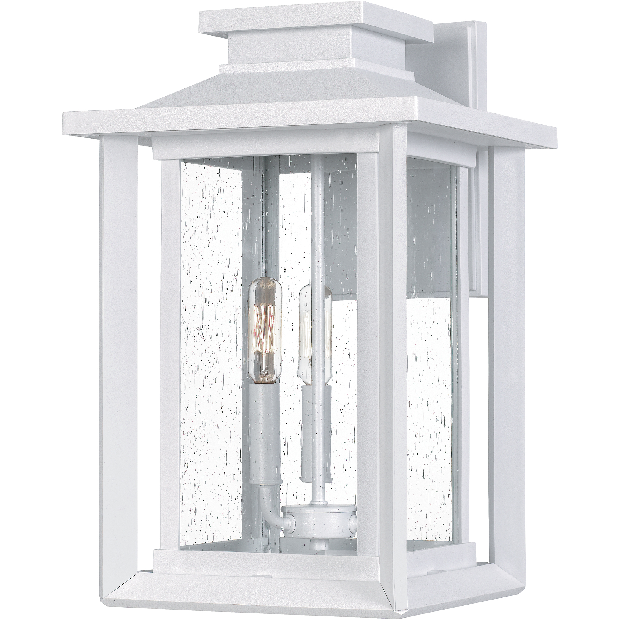 Wakefield 3 Light 17 inch White Lustre Outdoor Wall Lantern