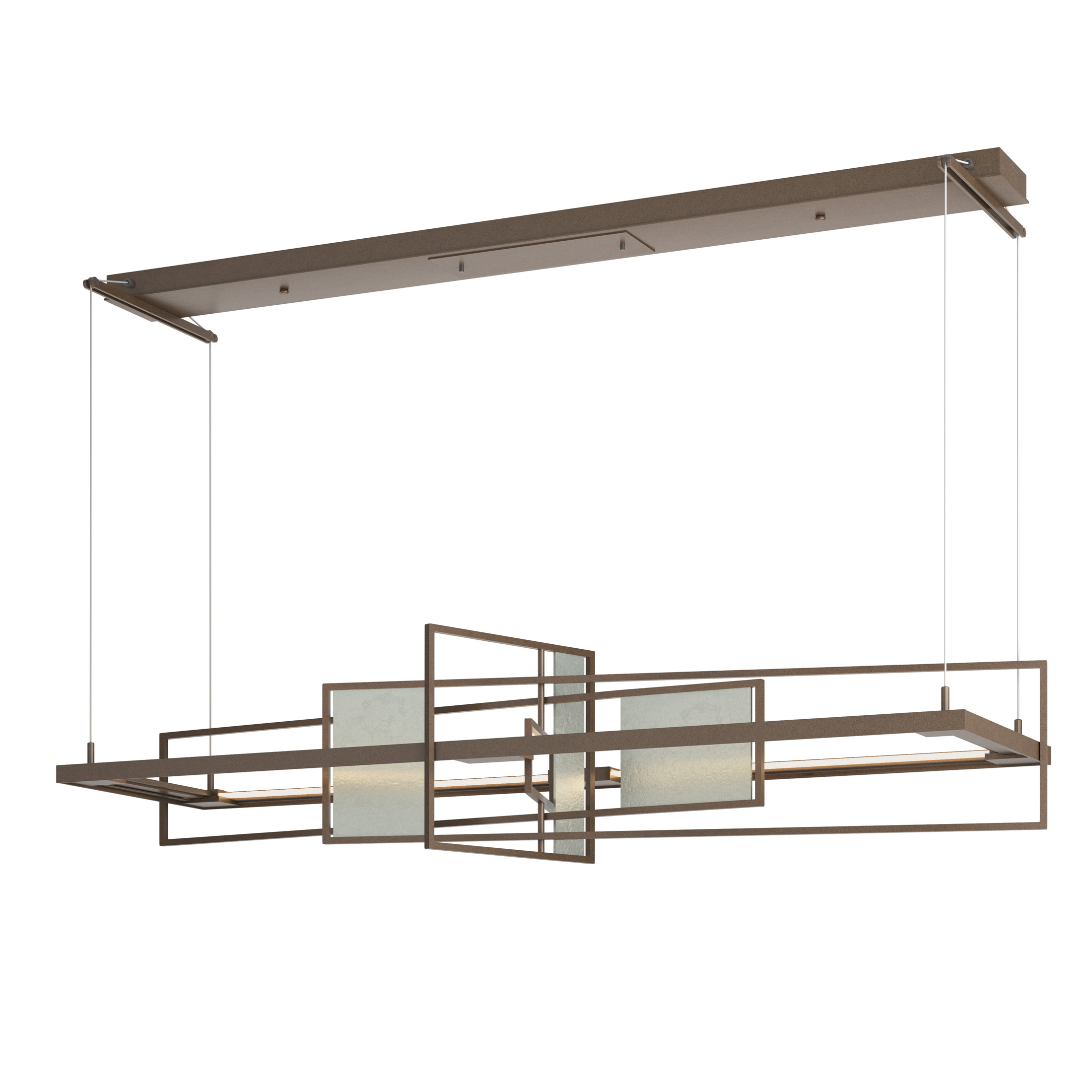 Summer LED 54.2 inch Bronze and Vintage Platinum Pendant Ceiling Light in Bronze/Vintage Platinum