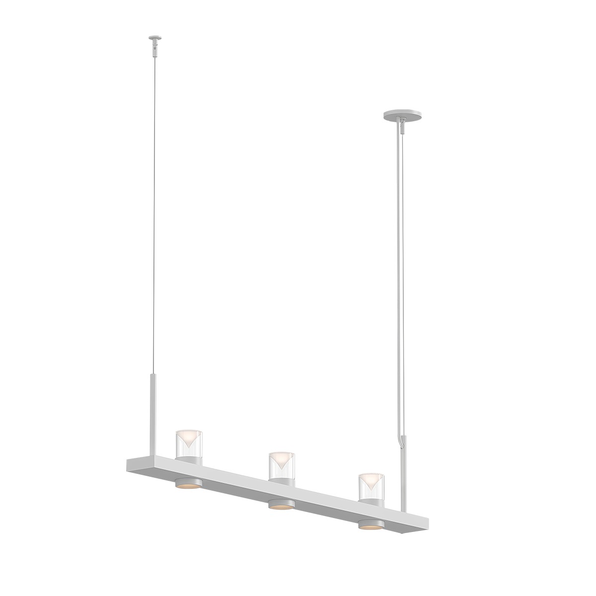 Intervals LED 48.25 inch Satin White Pendant Ceiling Light
