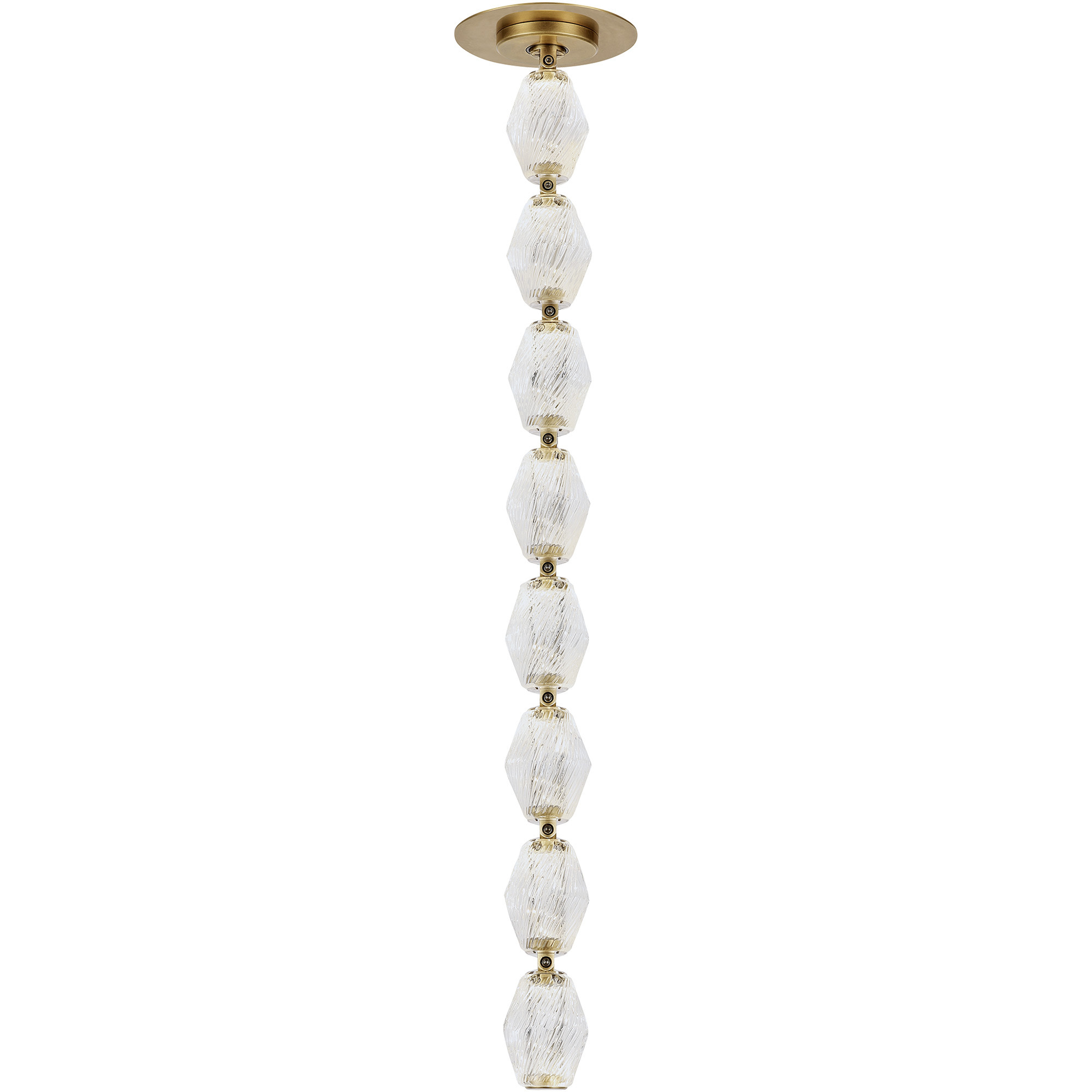 Sean Lavin Collier LED Natural Brass Pendant Ceiling Light, Integrated LED