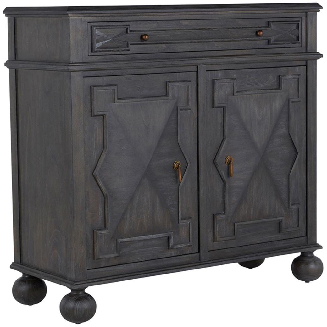 Ezekiel Cerused Forest Black / Antique Bronze Cabinet