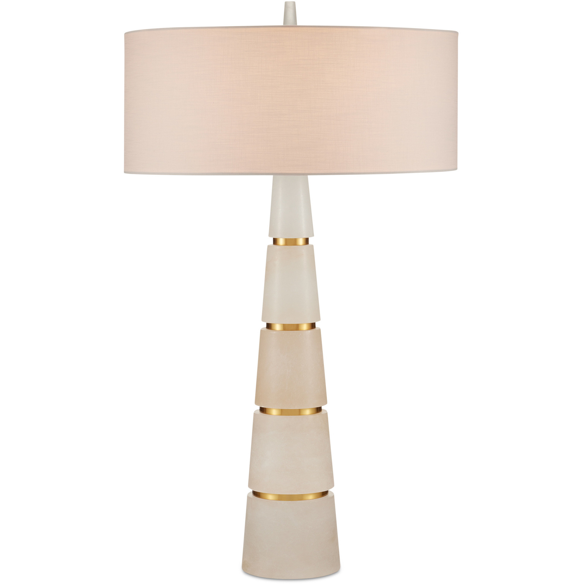 Eleanora 33.75 inch 100 watt Natural and Natural Brass Table Lamp Portable Light