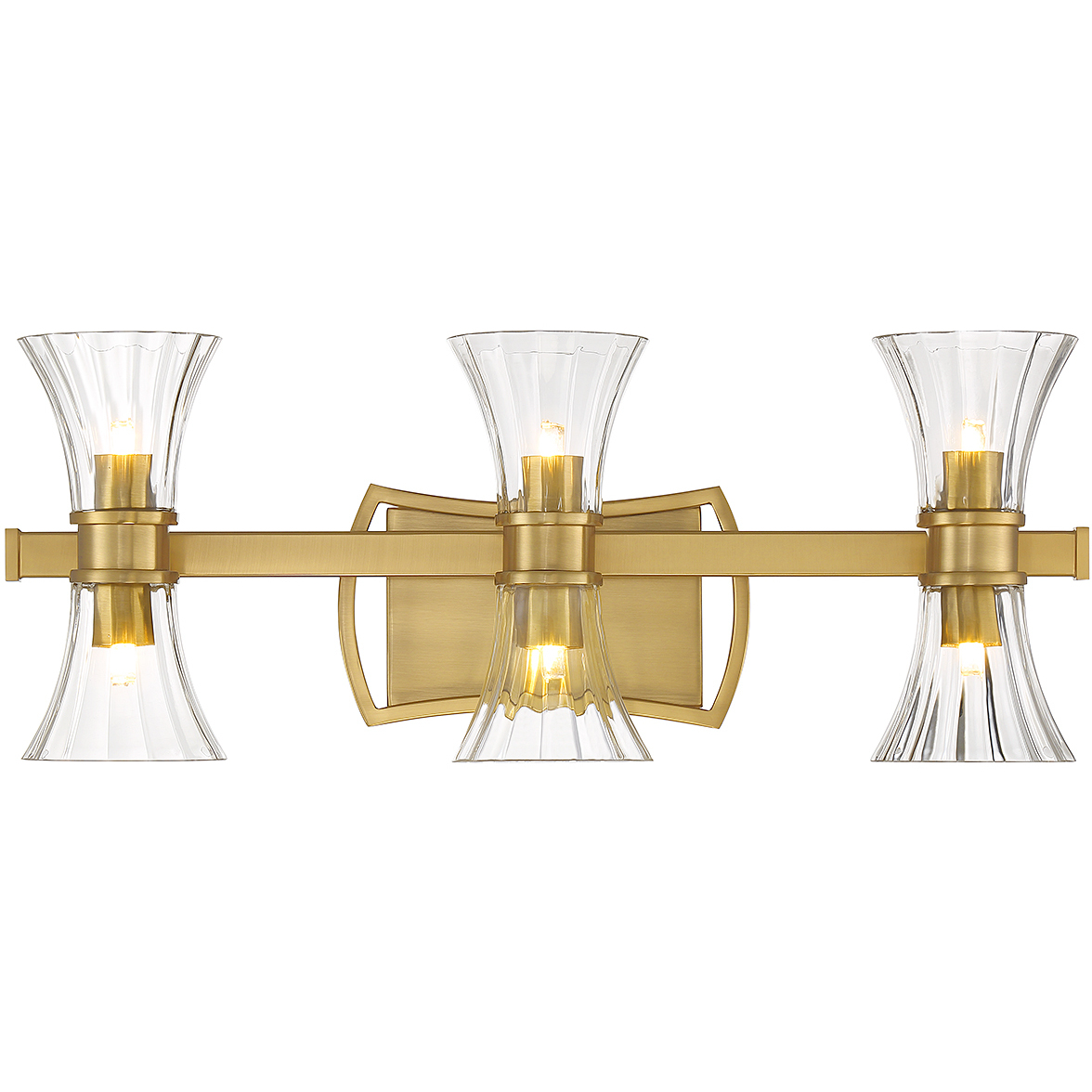 Bennington LED 24 inch Warm Brass Bathroom Vanity Light Wall Light