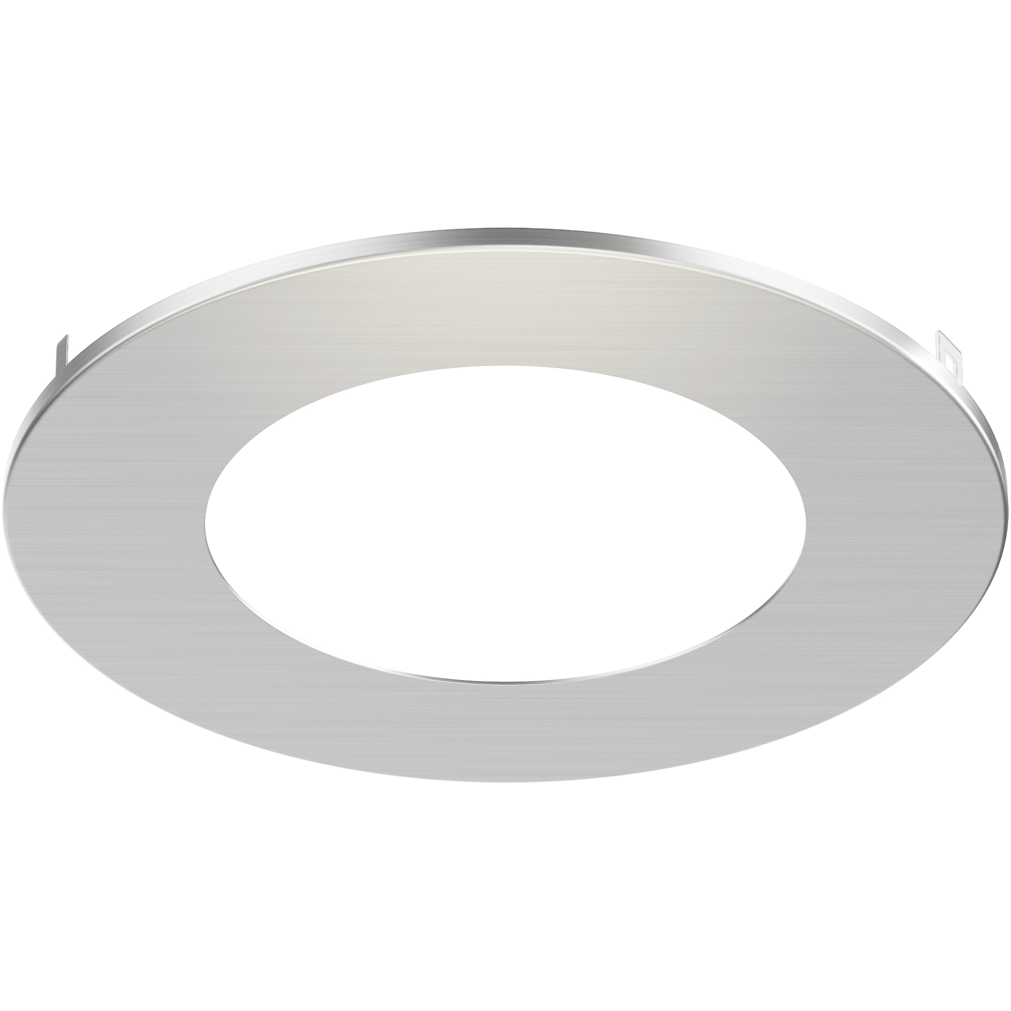 Slim 5 inch Satin Nickel Flush Mount Ceiling Light