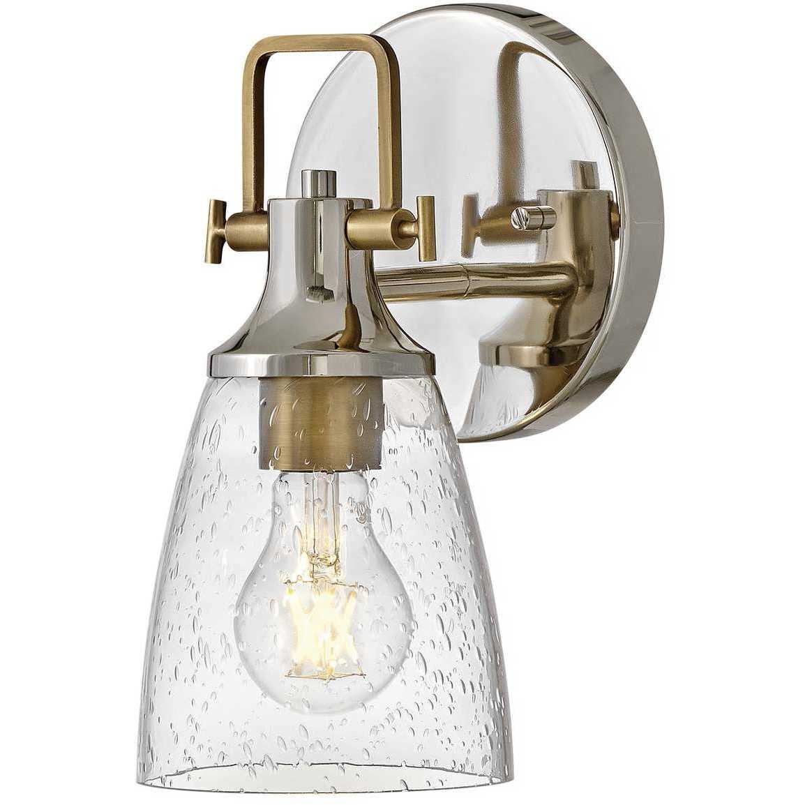 Easton 1 Light 6.25 inch Polished Nickel Bath Light Wall Light